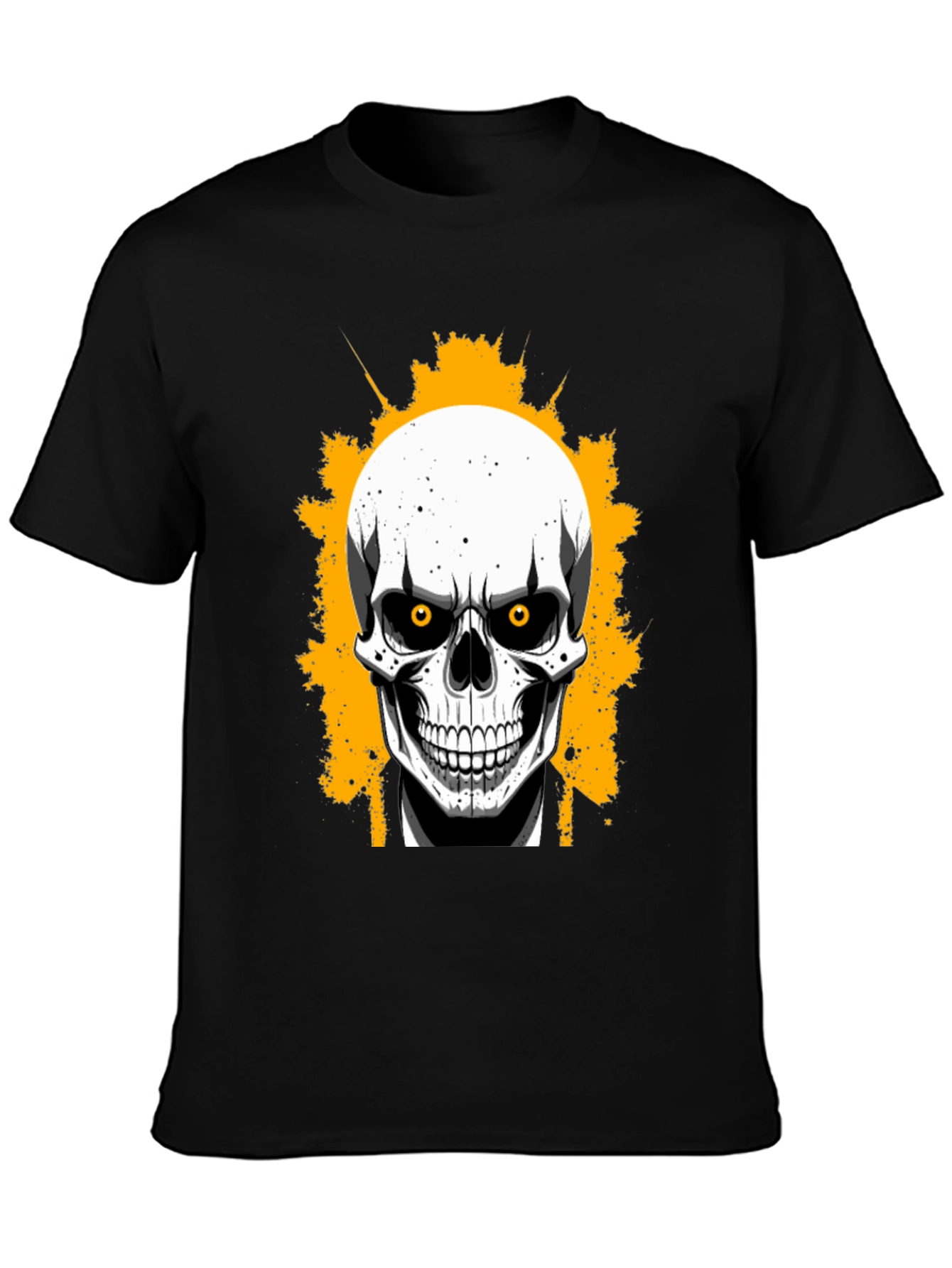 Skull in Suit Graphic Tee - Mens Black T-Shirt