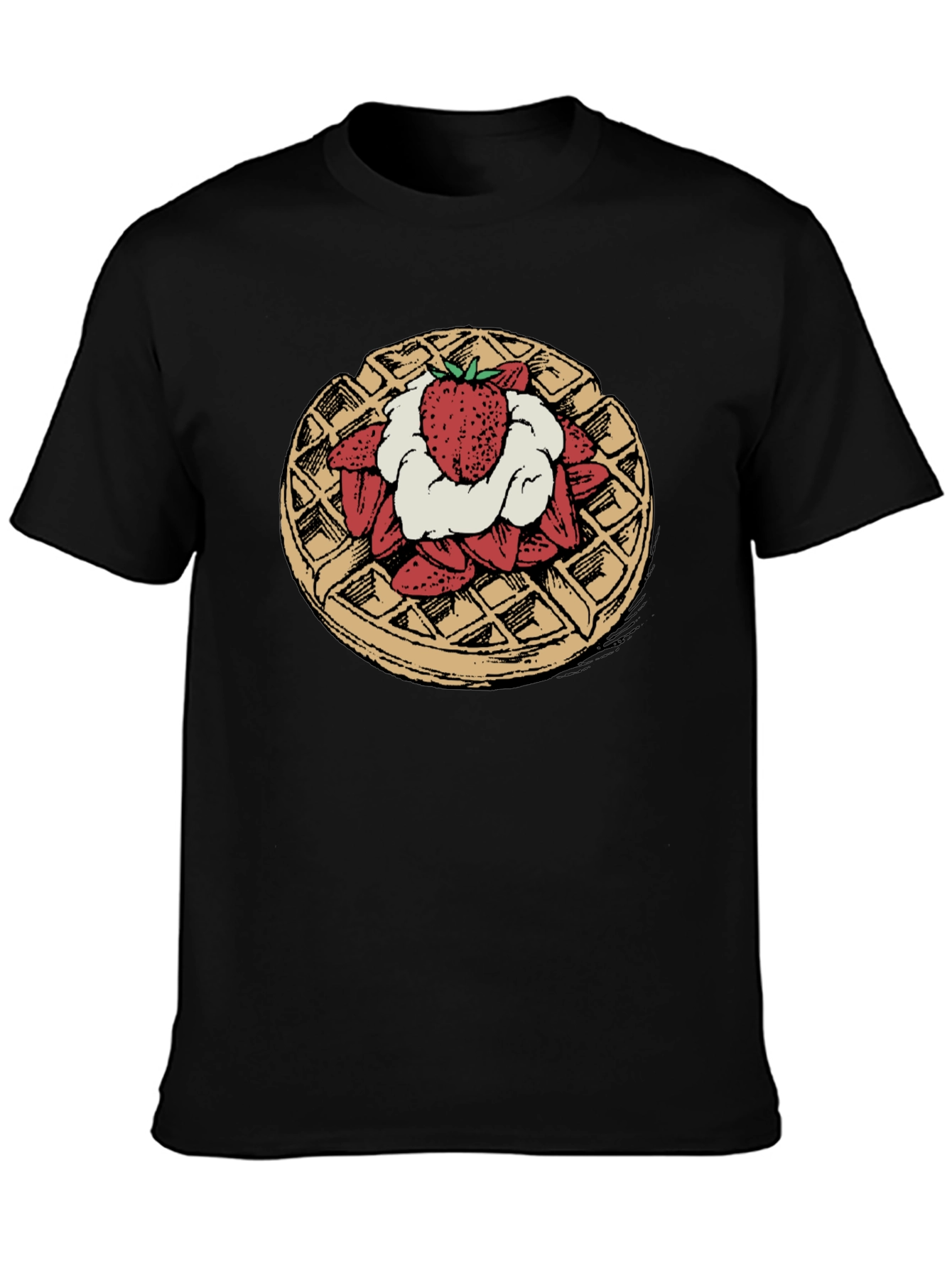 Waffle & Strawberries Graphic Tee