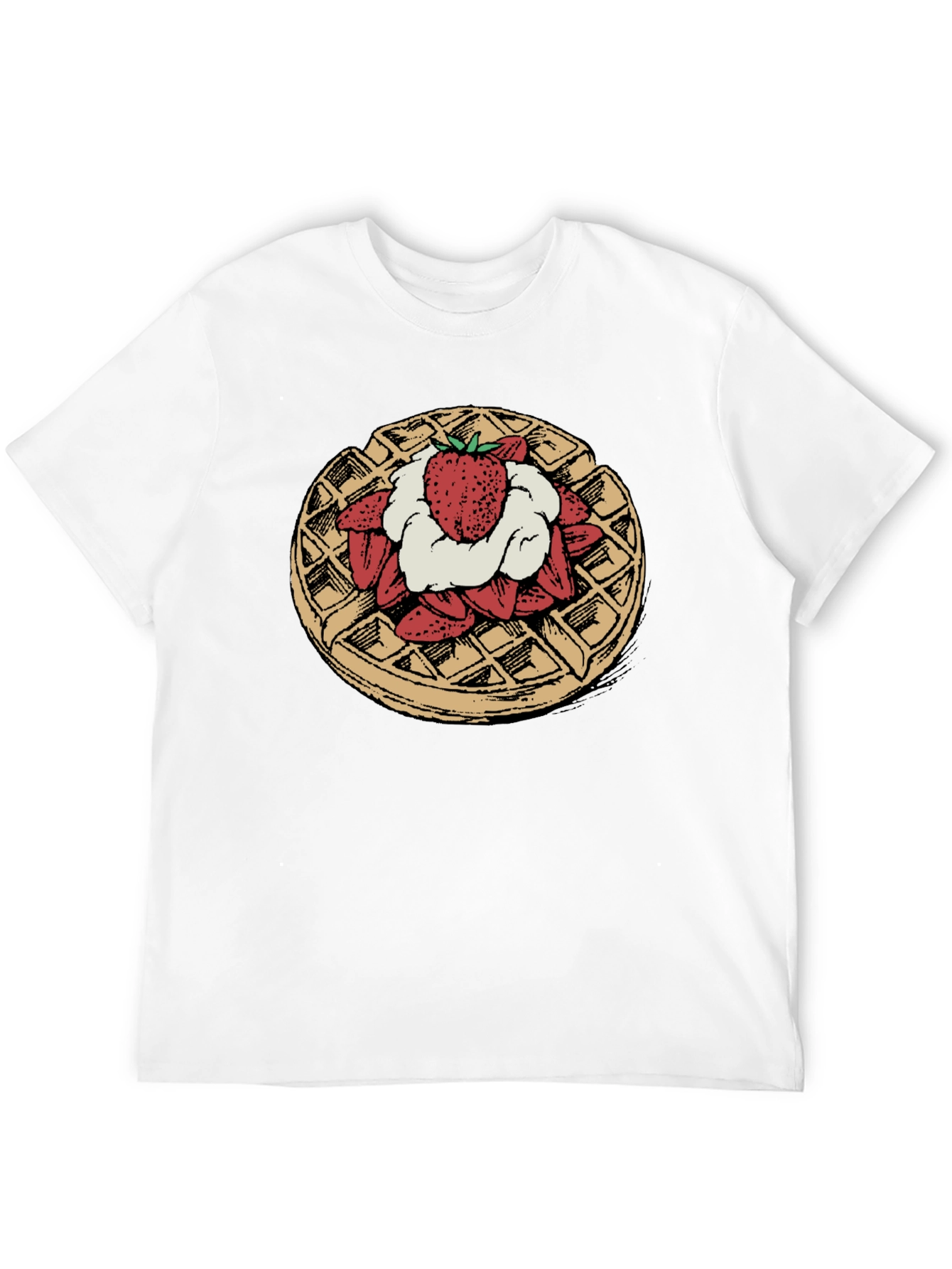 Waffle & Strawberries Graphic Tee