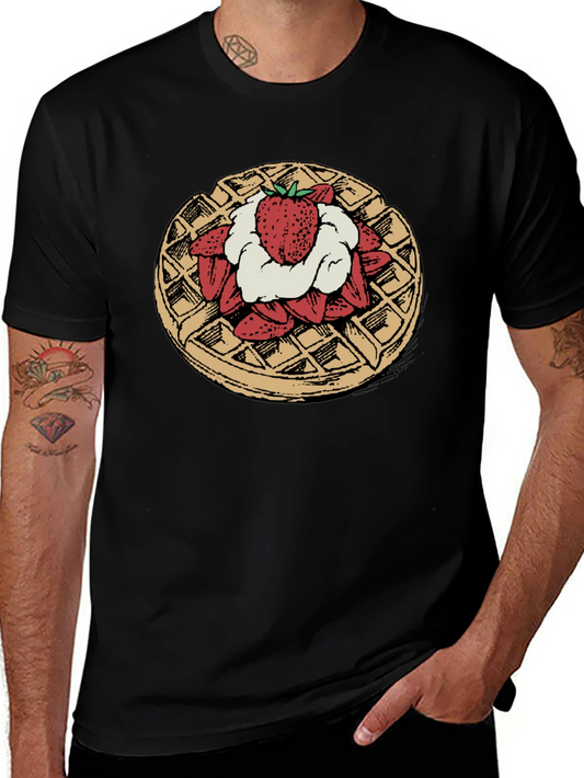 Waffle & Strawberries Graphic Tee