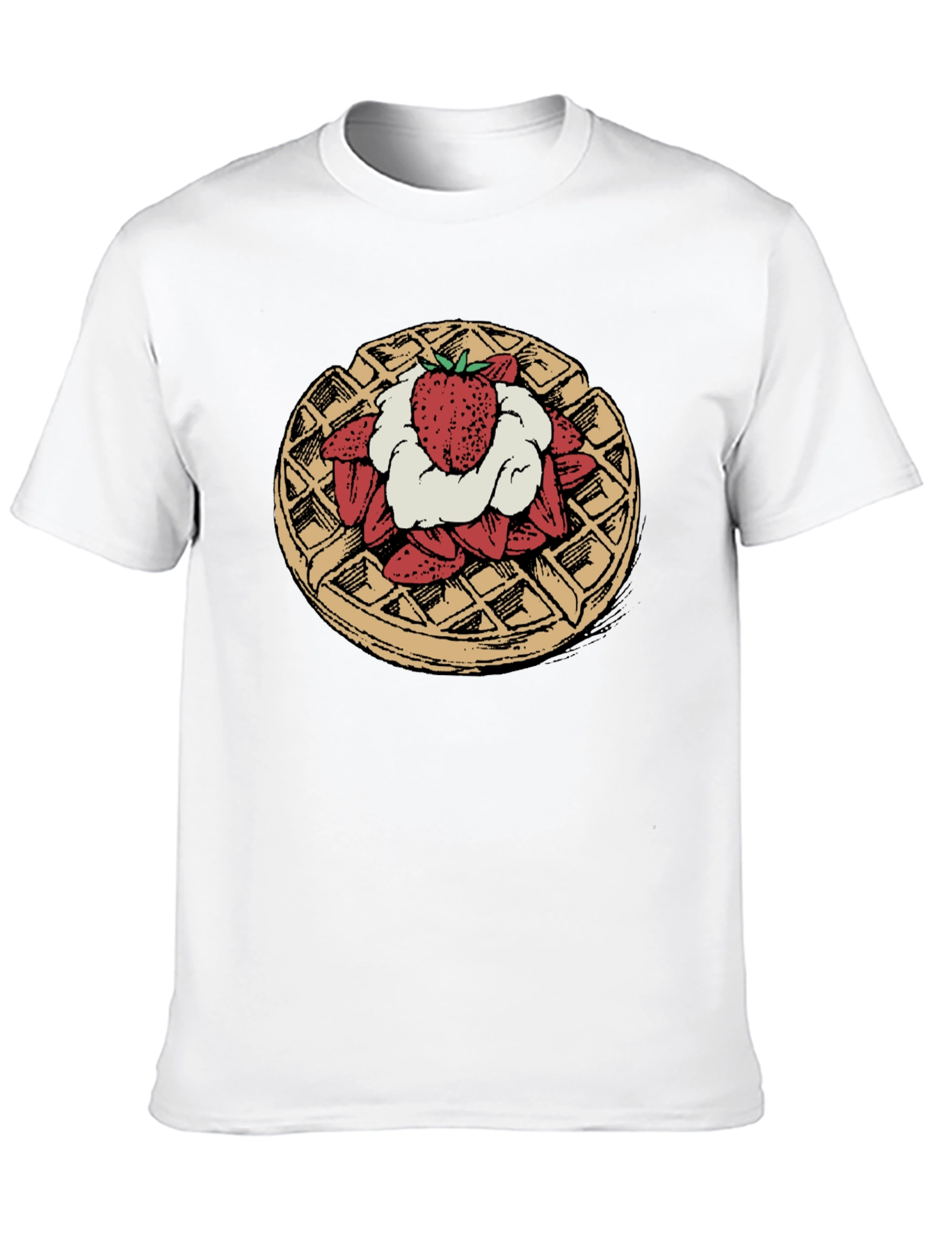 Waffle & Strawberries Graphic Tee