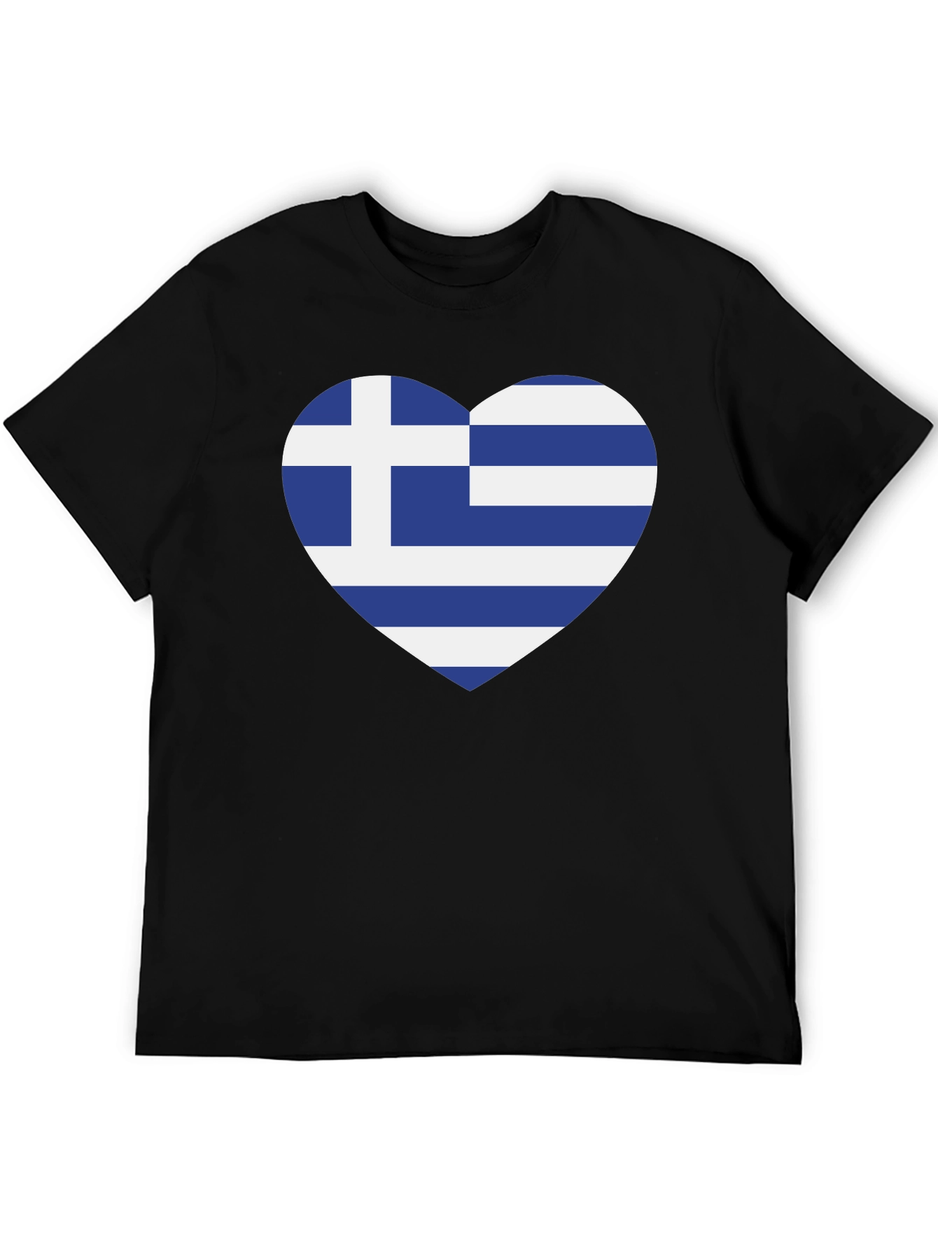 Greece Flag Heart T-Shirt - Show Your Love!