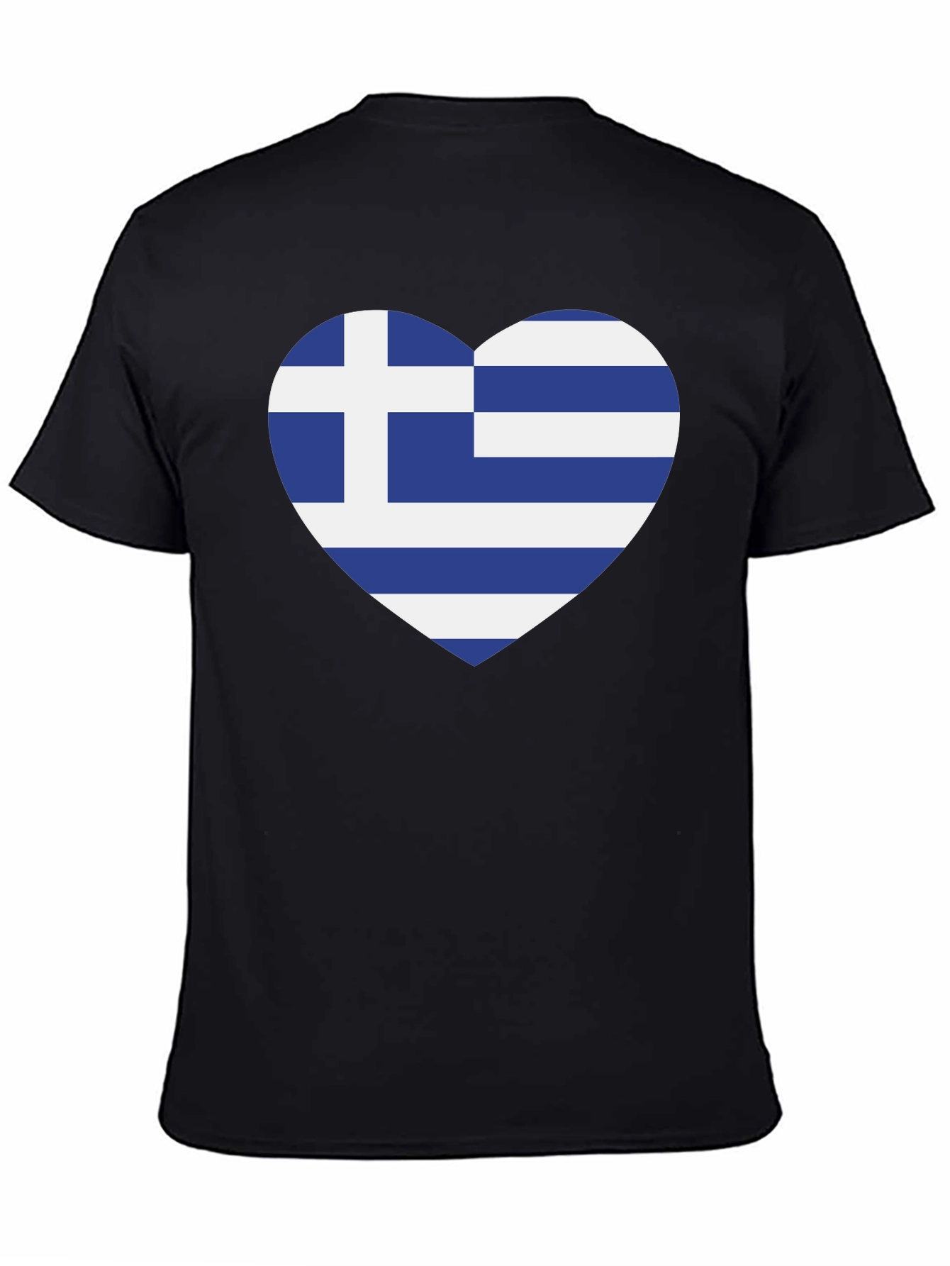 Greece Flag Heart T-Shirt - Show Your Love!