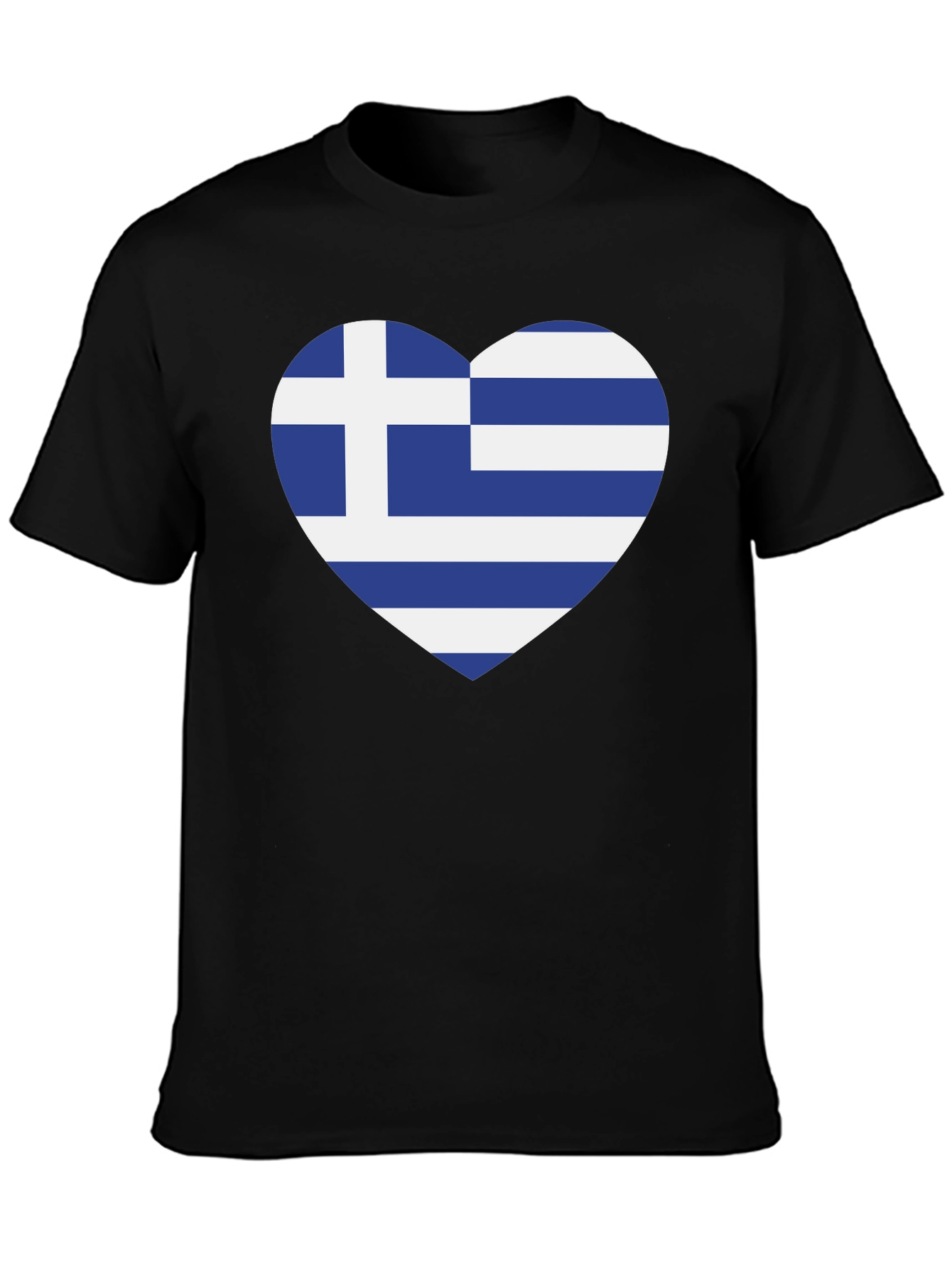 Greece Flag Heart T-Shirt - Show Your Love!
