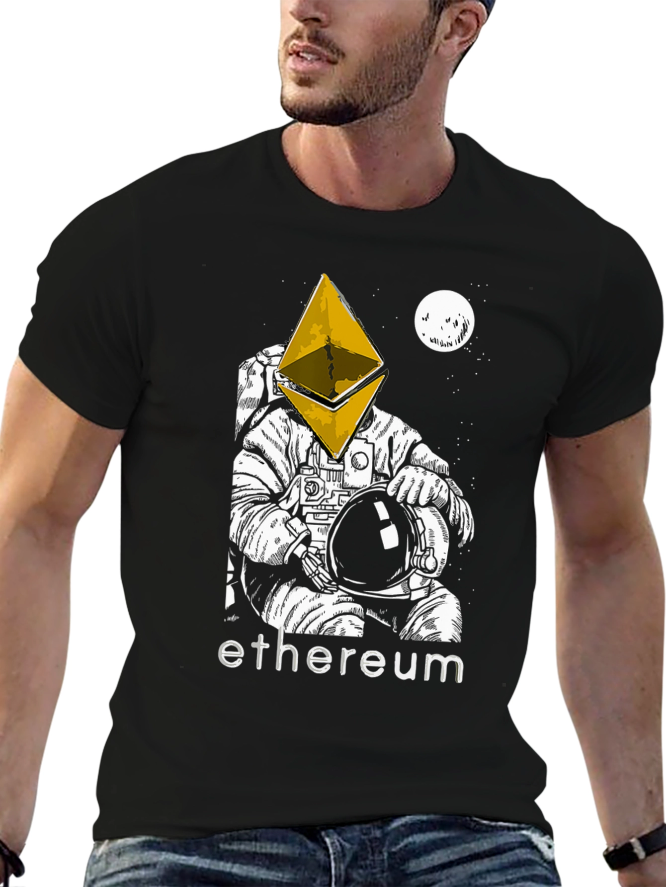 Ethereum Astronaut T-Shirt - Crypto Space Traveler