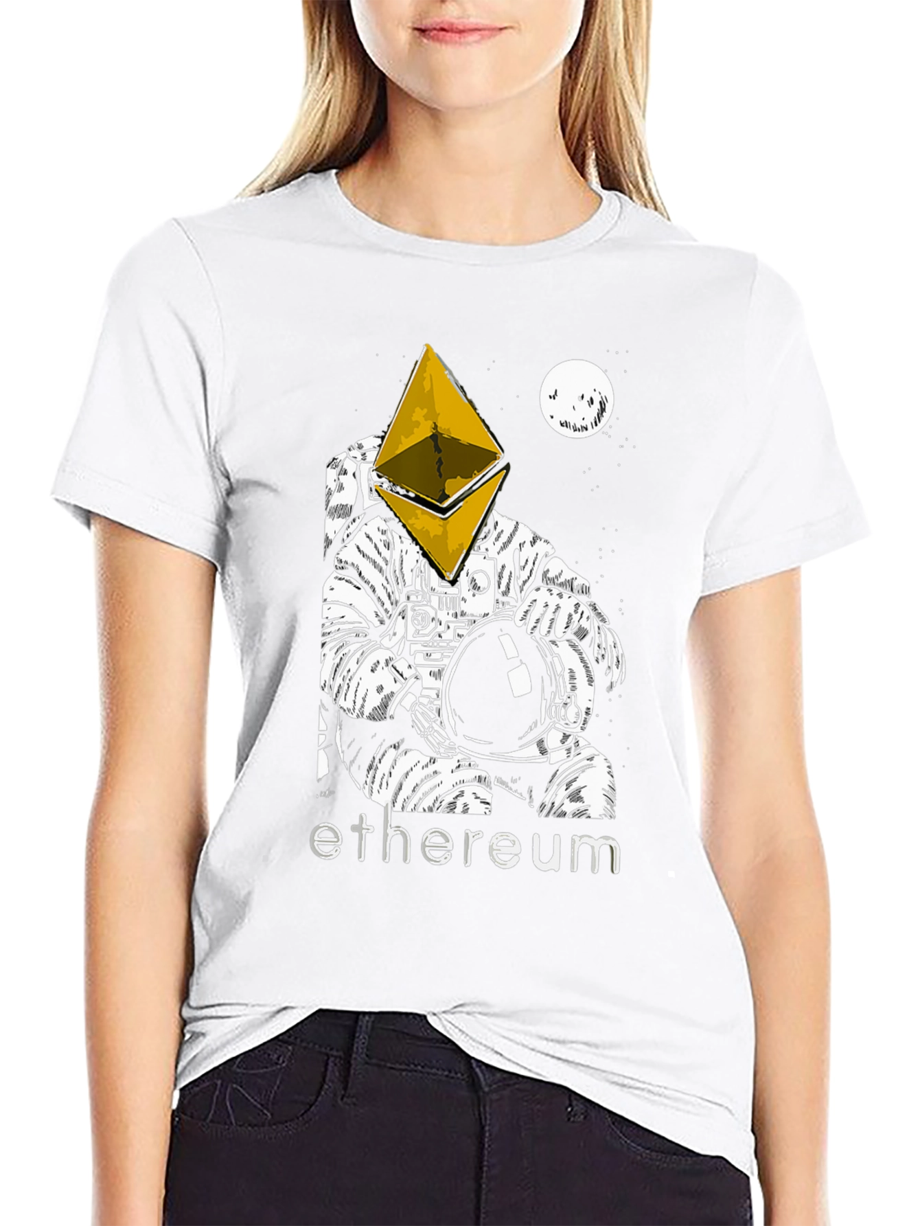 Ethereum Astronaut T-Shirt - Crypto Space Traveler