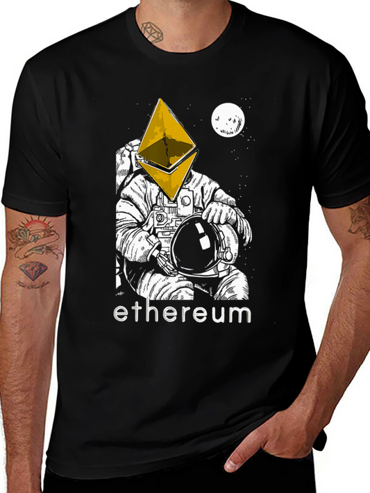 Ethereum Astronaut T-Shirt - Crypto Space Traveler