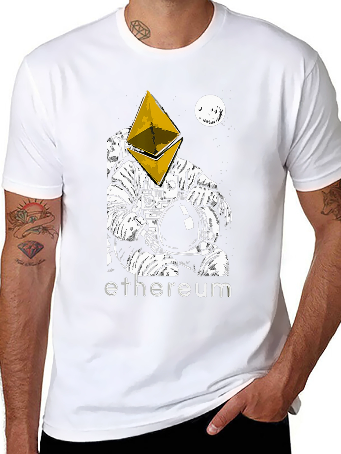 Ethereum Astronaut T-Shirt - Crypto Space Traveler