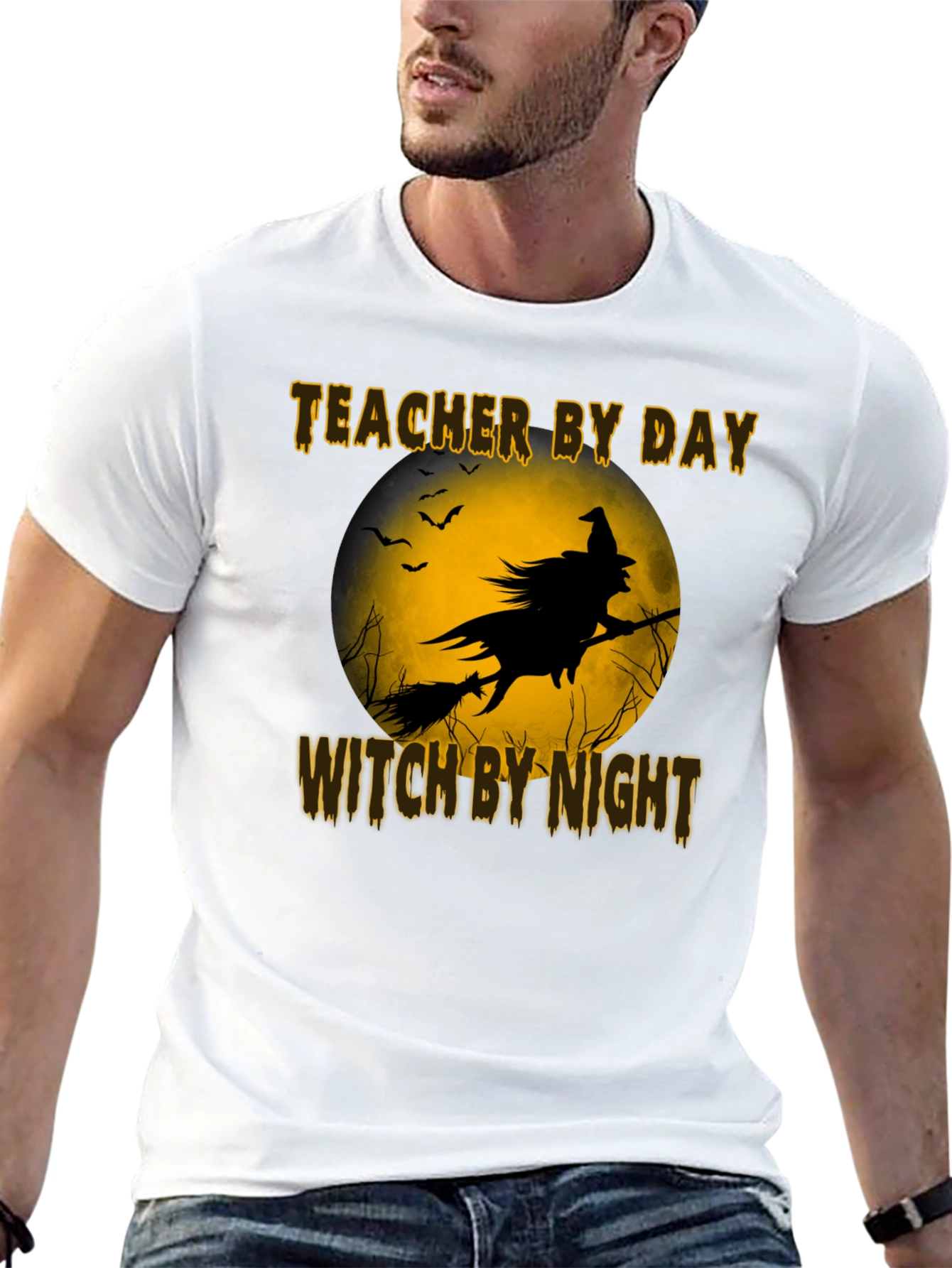 Teacher By Day Witch By Night Black T-Shirt