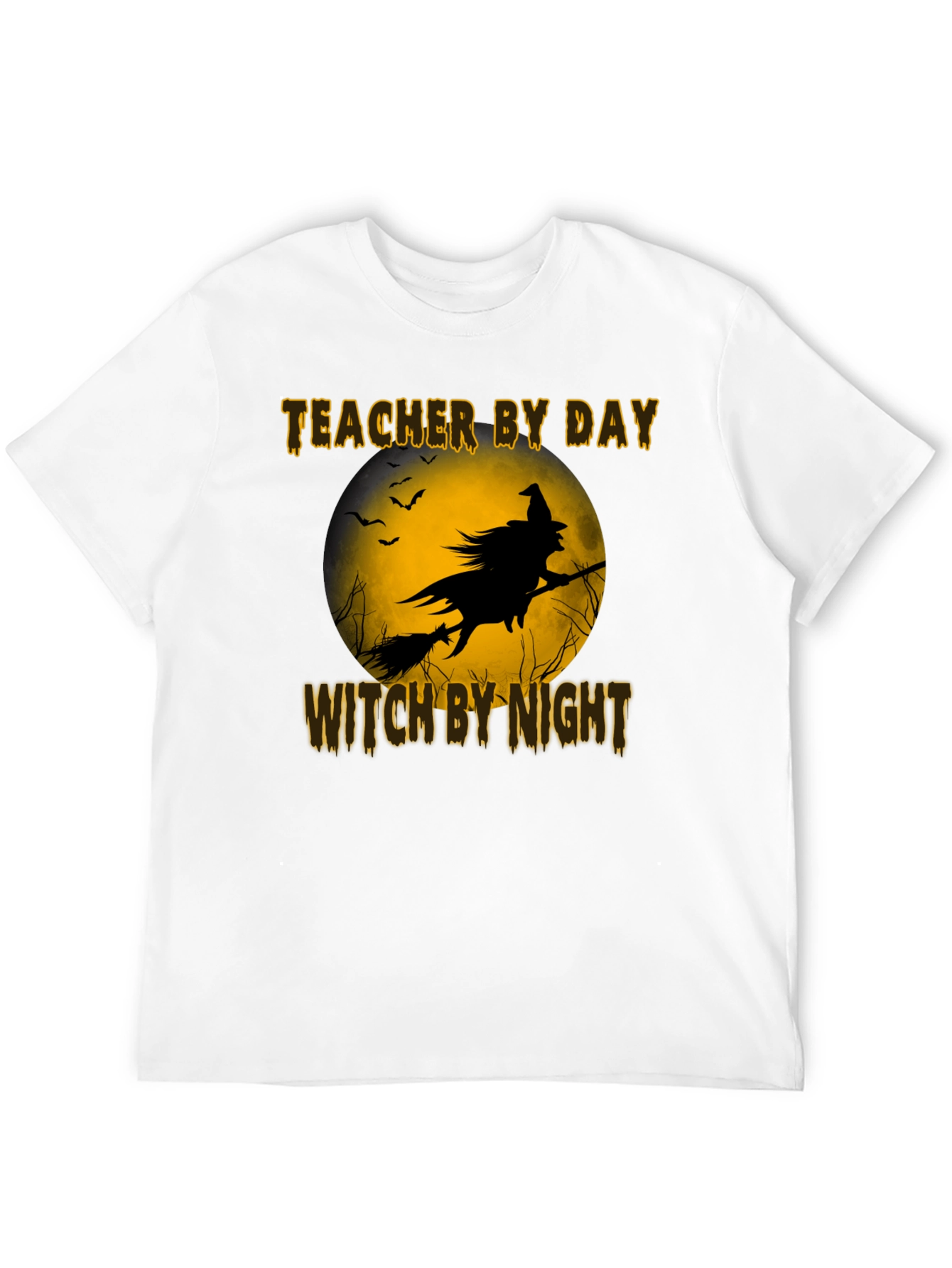 Teacher By Day Witch By Night Black T-Shirt