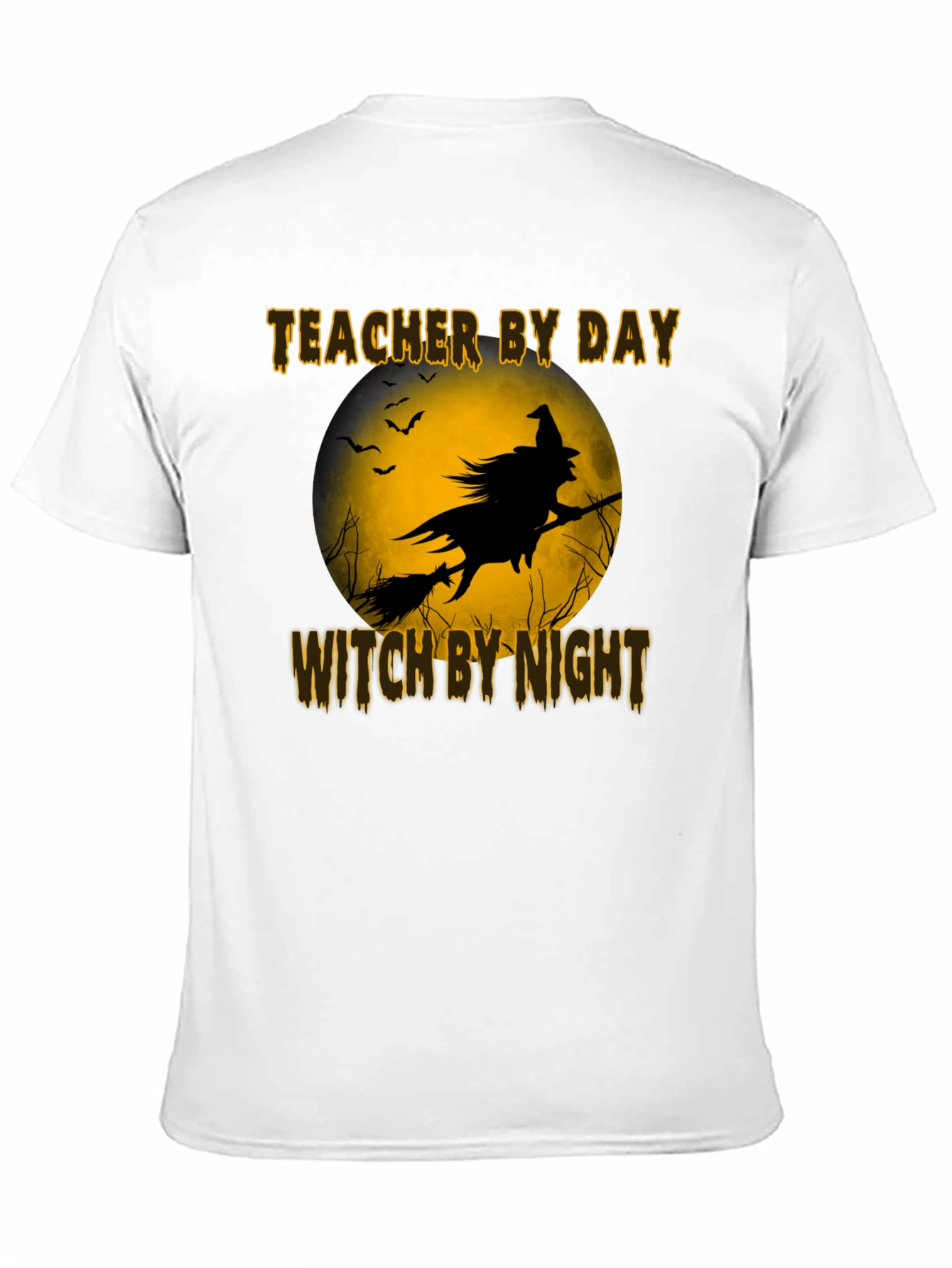 Teacher By Day Witch By Night Black T-Shirt