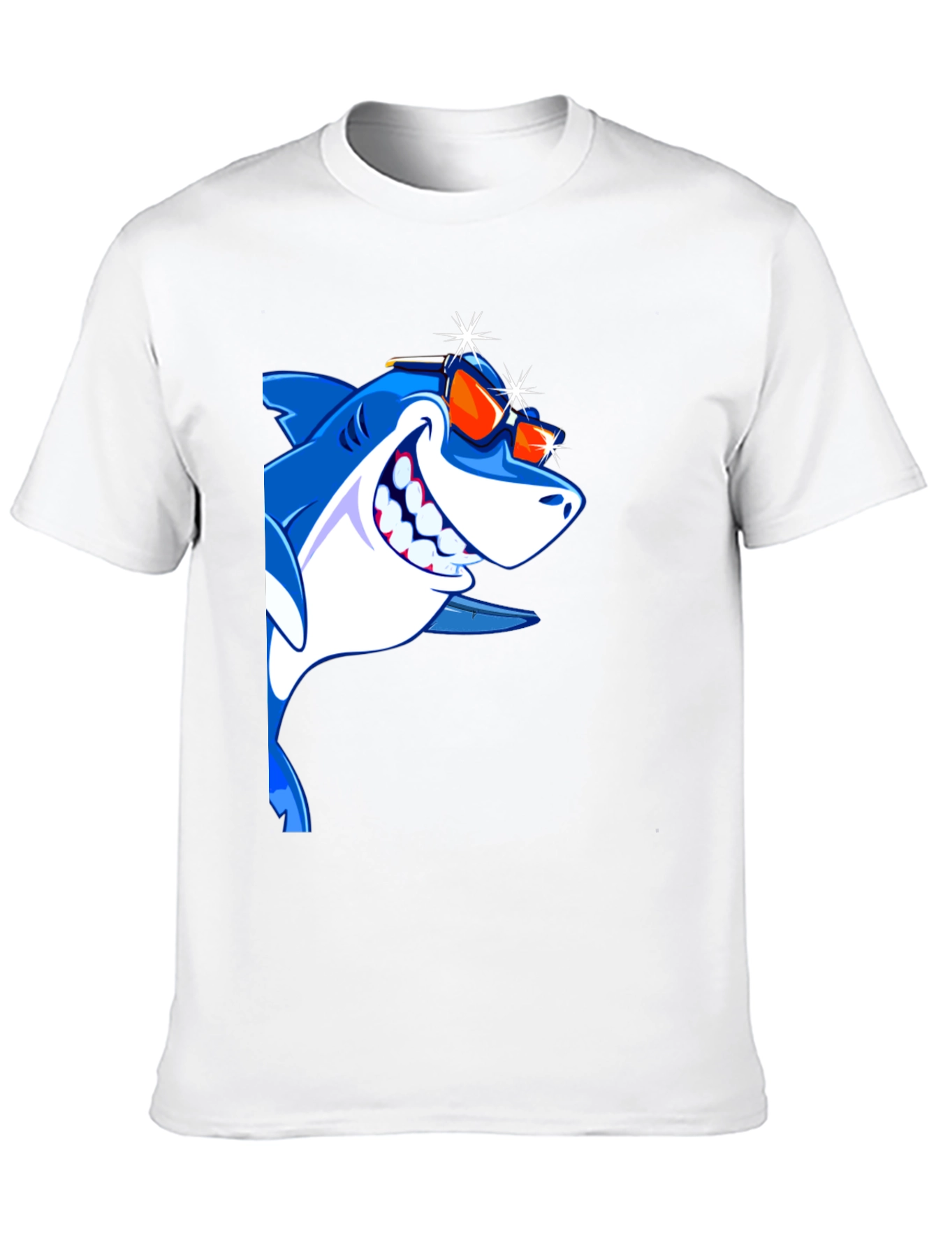 Cool Shark Graphic Tee - Mens Black T-Shirt