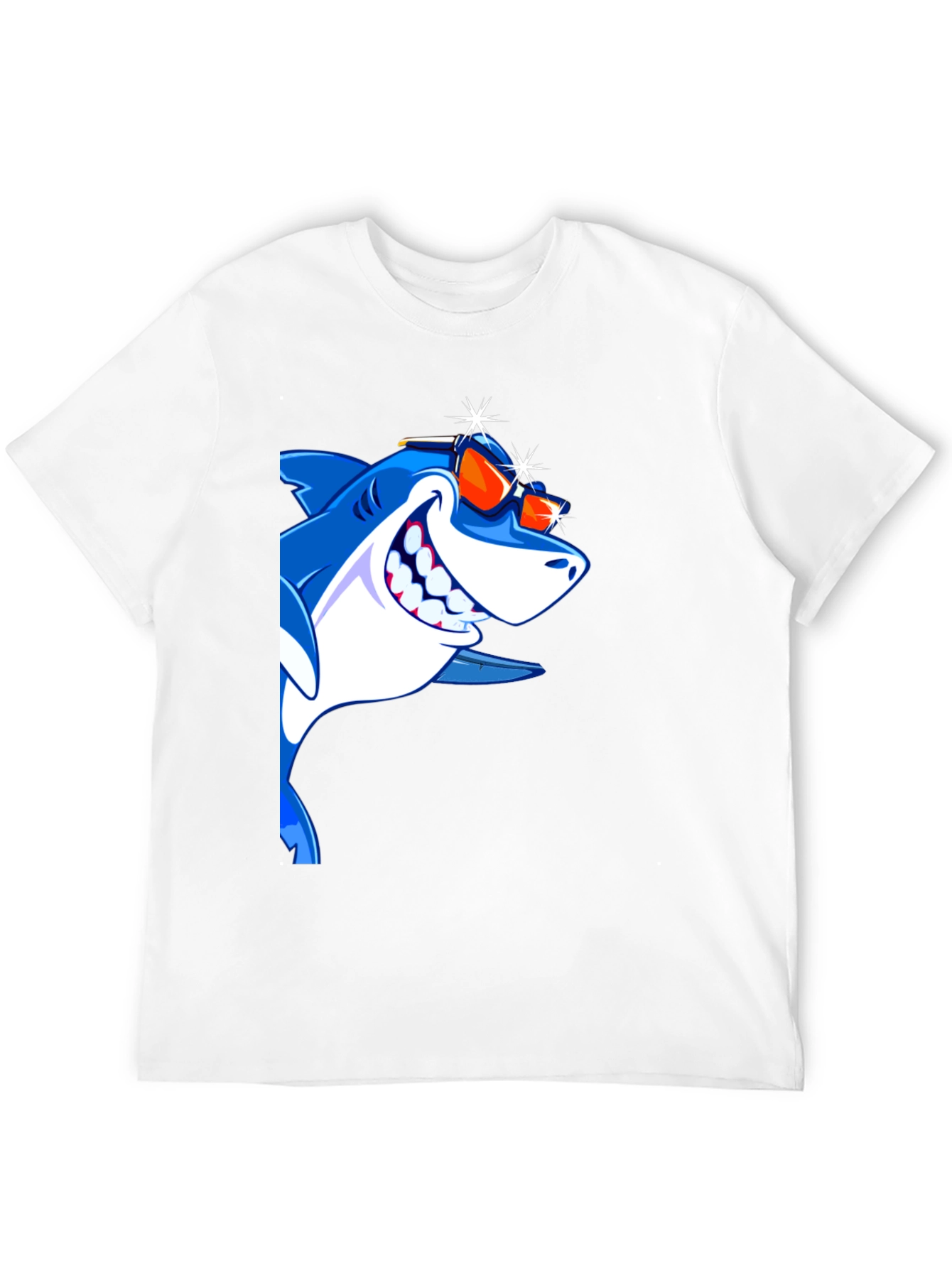 Cool Shark Graphic Tee - Mens Black T-Shirt