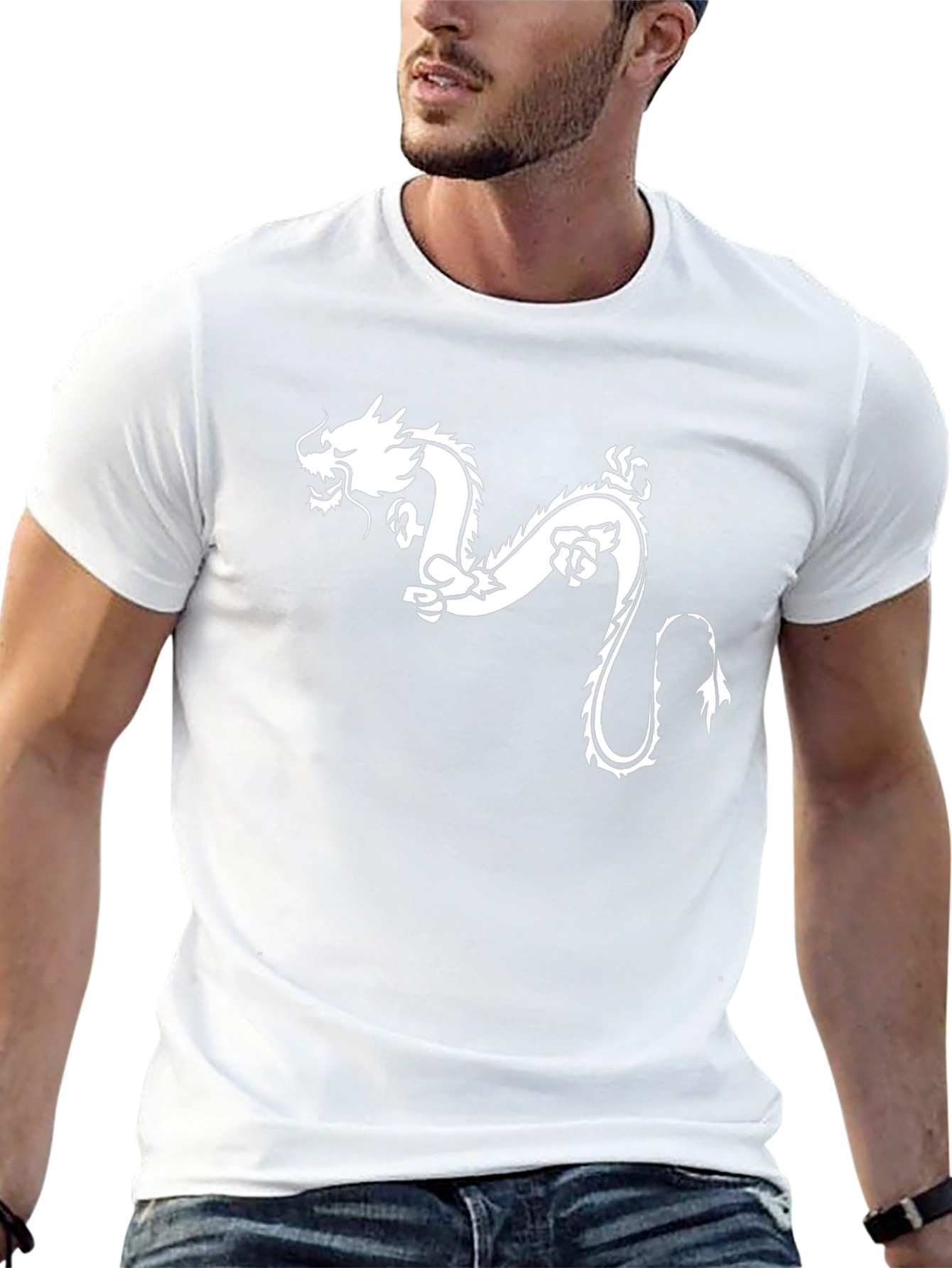 Dragon Graphic Black T-Shirt - Stylish Casual Tee