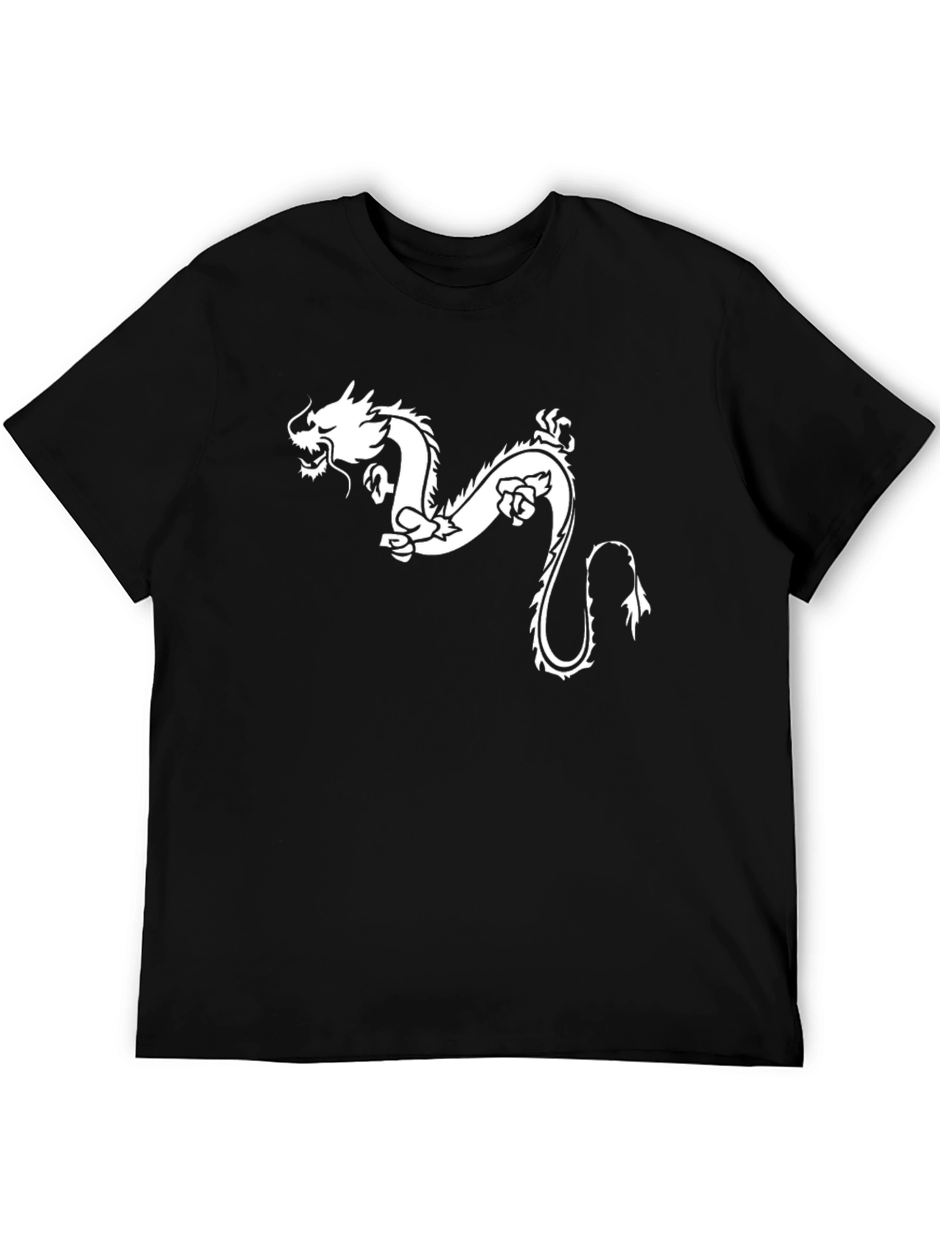 Dragon Graphic Black T-Shirt - Stylish Casual Tee