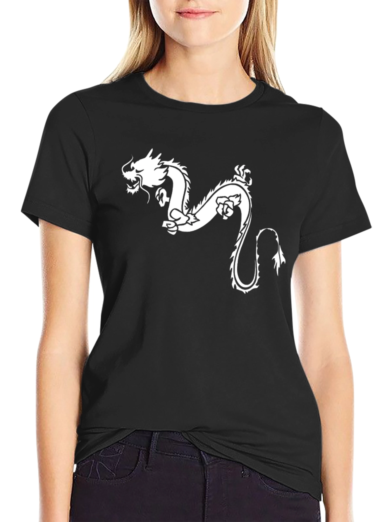Dragon Graphic Black T-Shirt - Stylish Casual Tee