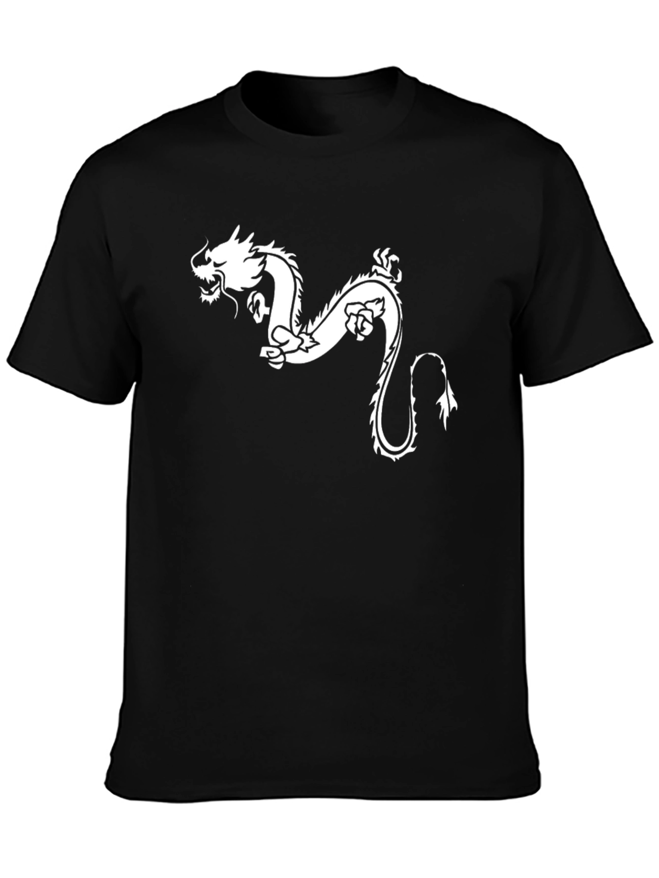 Dragon Graphic Black T-Shirt - Stylish Casual Tee
