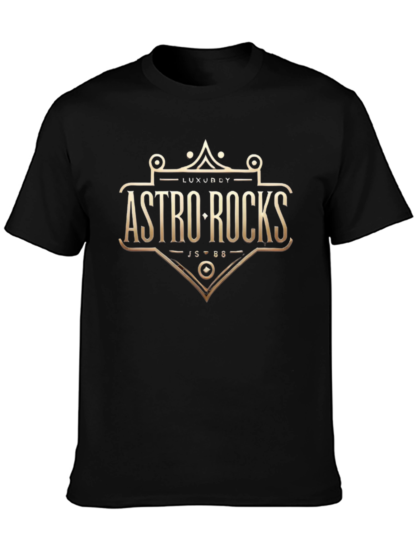Astro Rocks Graphic Tee - Trendy Black T-Shirt