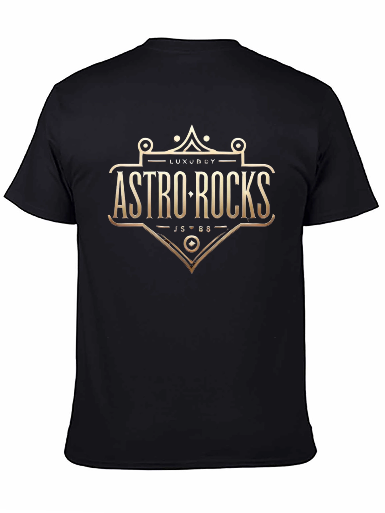 Astro Rocks Graphic Tee - Trendy Black T-Shirt