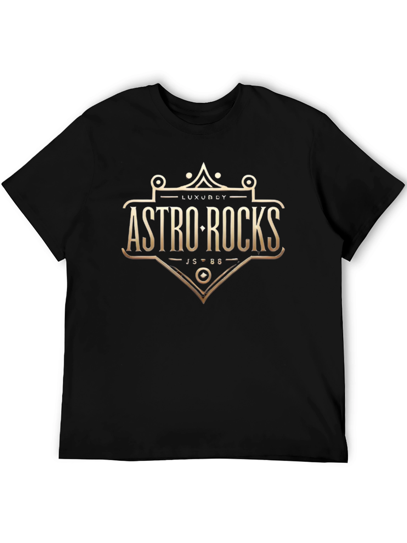 Astro Rocks Graphic Tee - Trendy Black T-Shirt