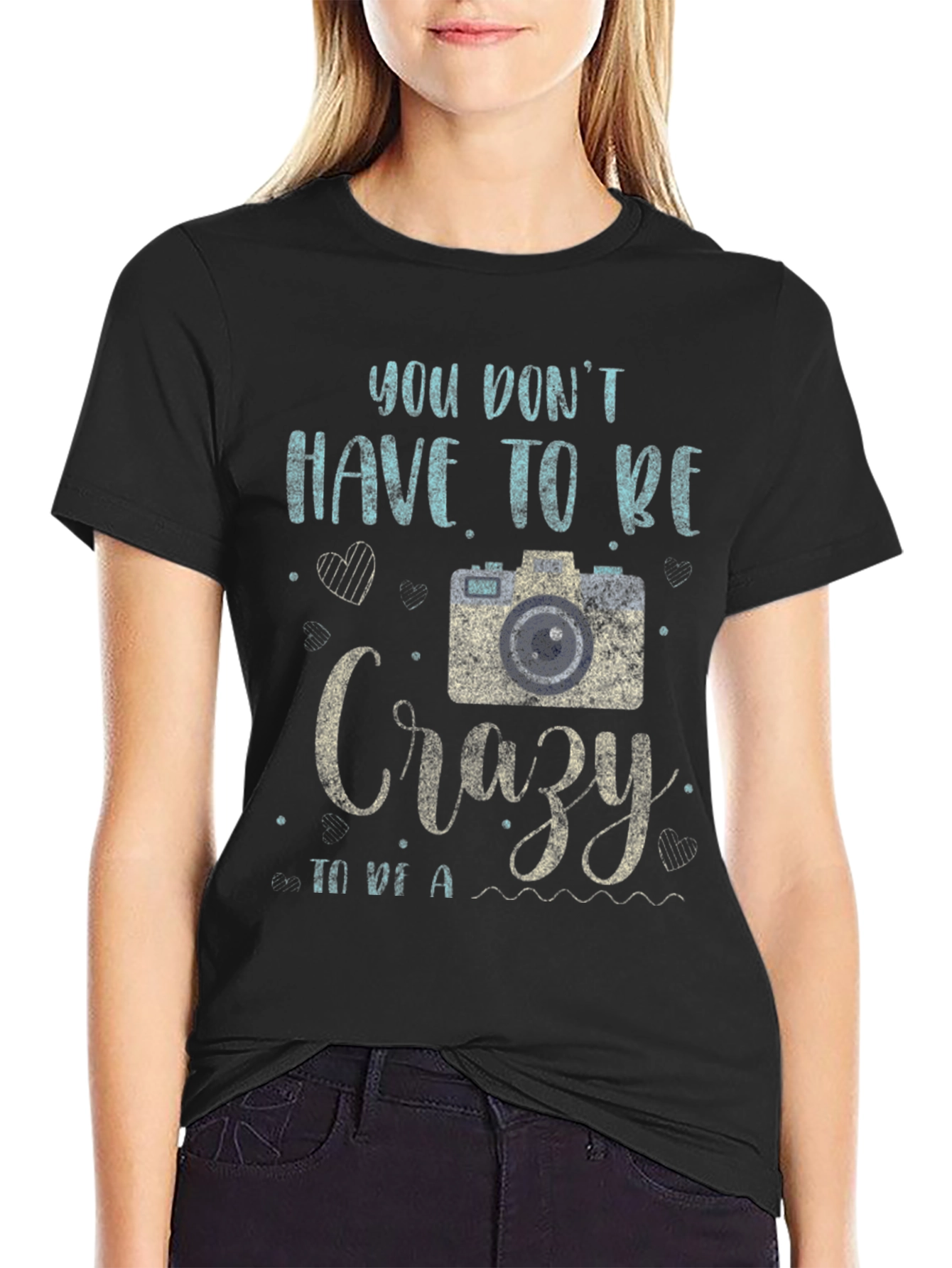 Crazy Photographer T-Shirt - Unique Camera Design