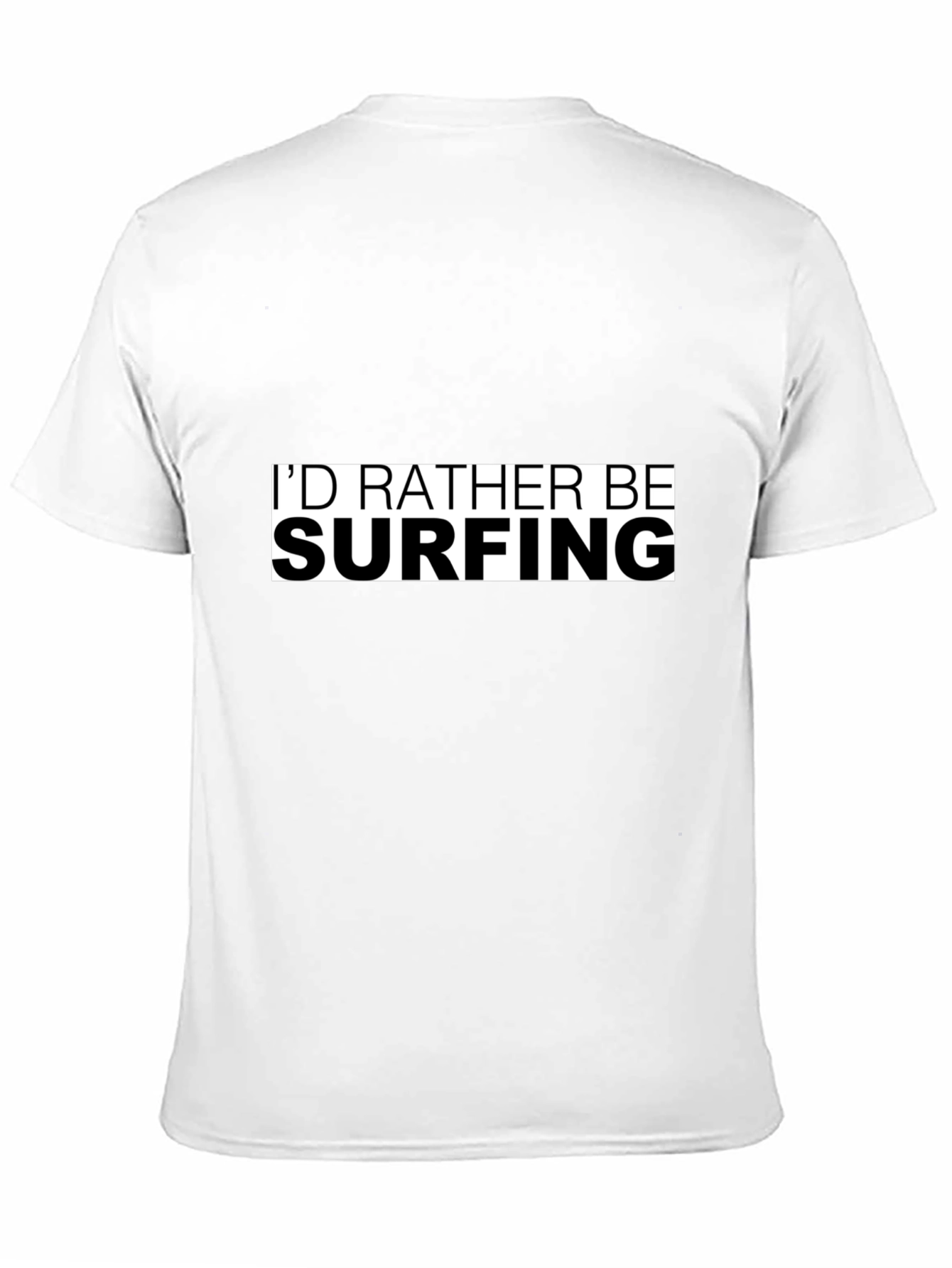Id Rather Be Surfing T-Shirt - Black