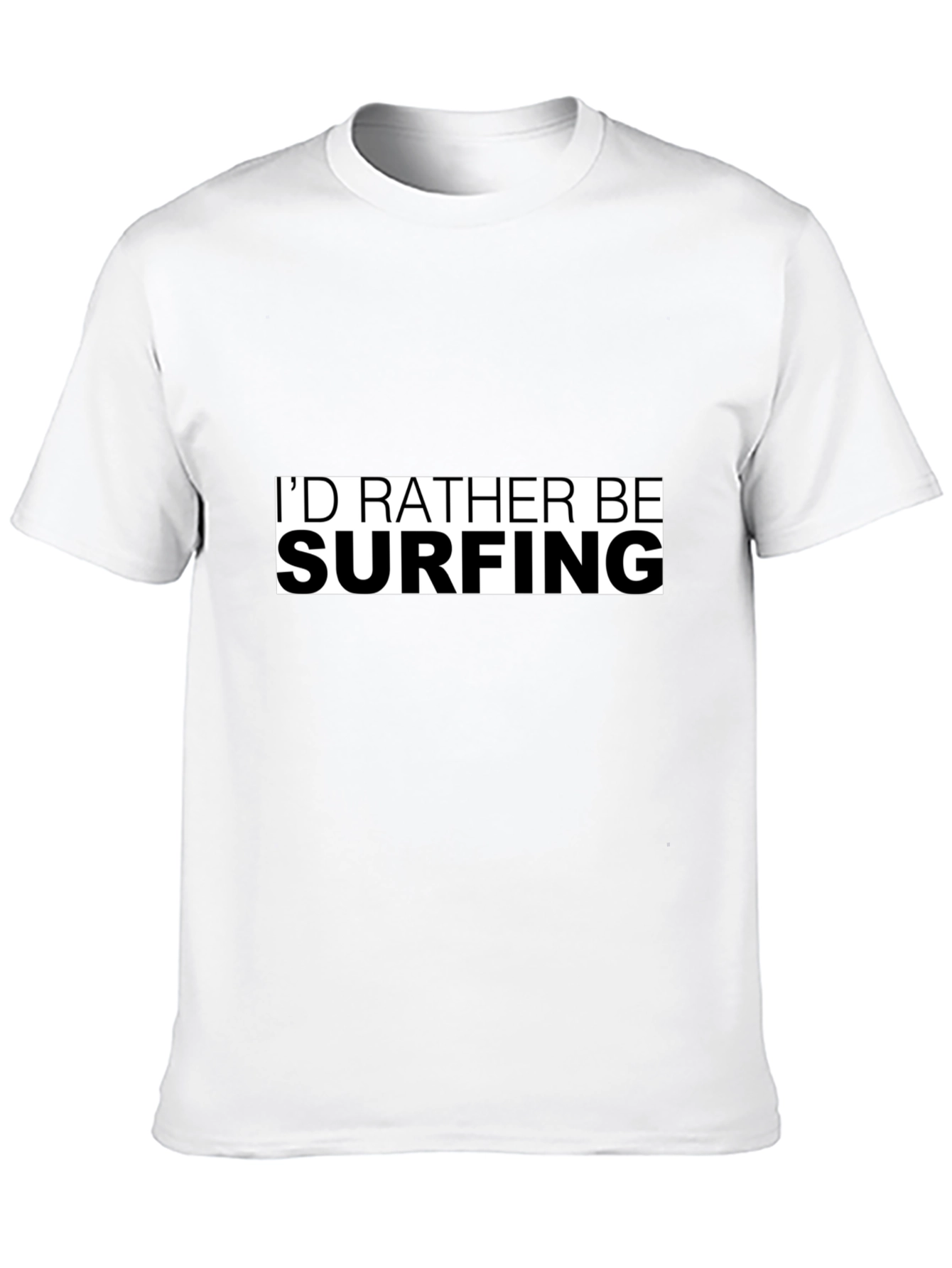 Id Rather Be Surfing T-Shirt - Black