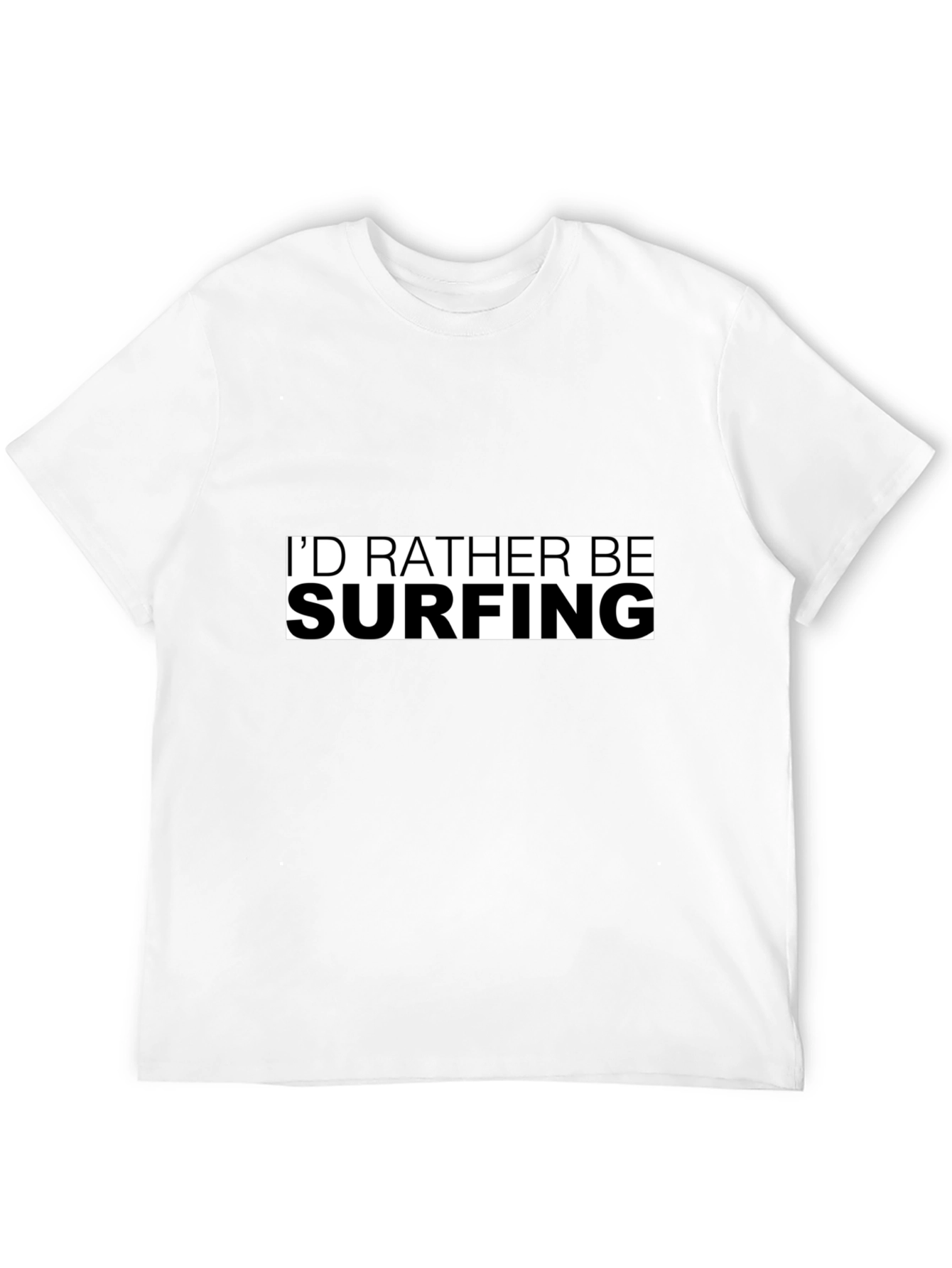 Id Rather Be Surfing T-Shirt - Black