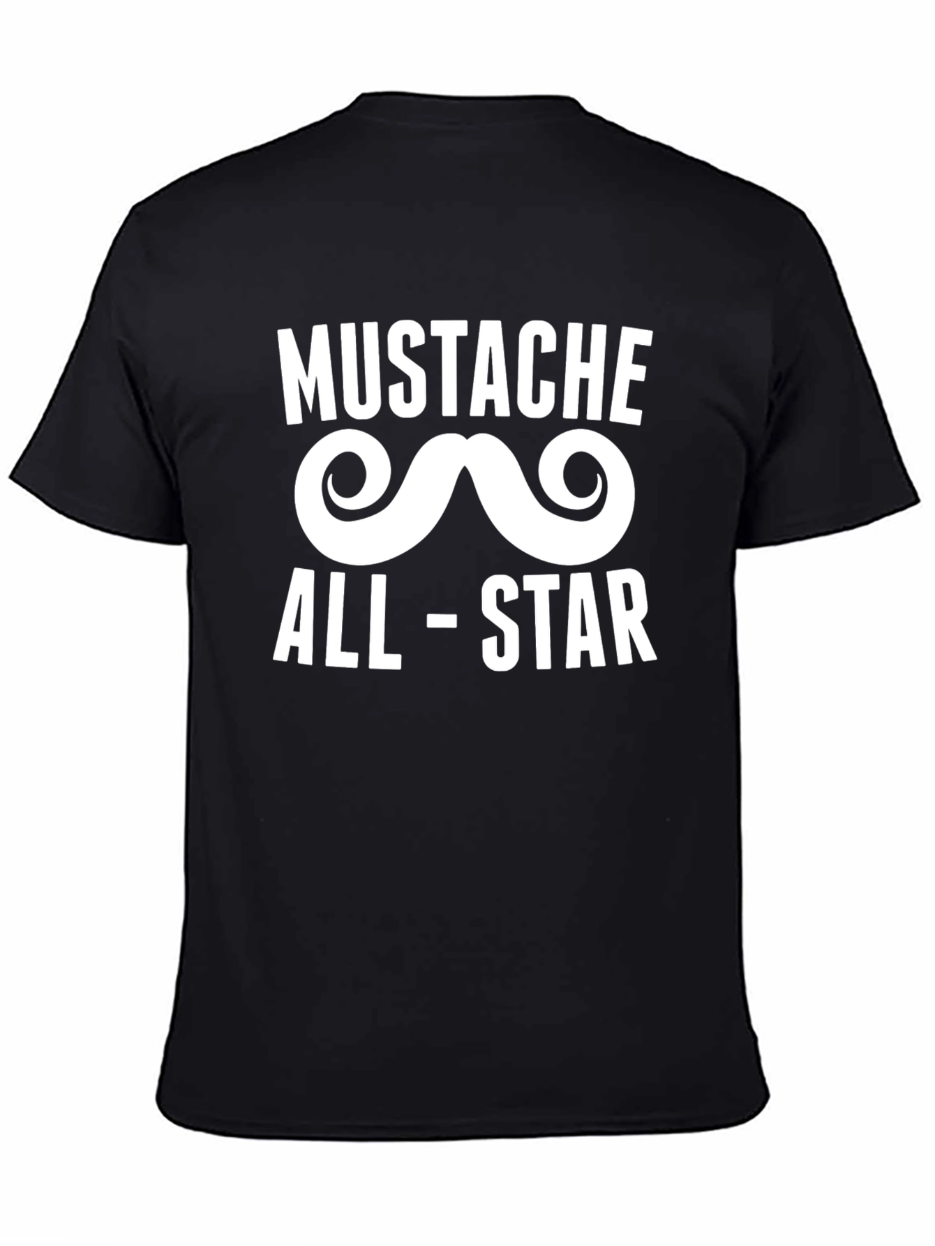 Mustache All-Star Black Graphic Tee