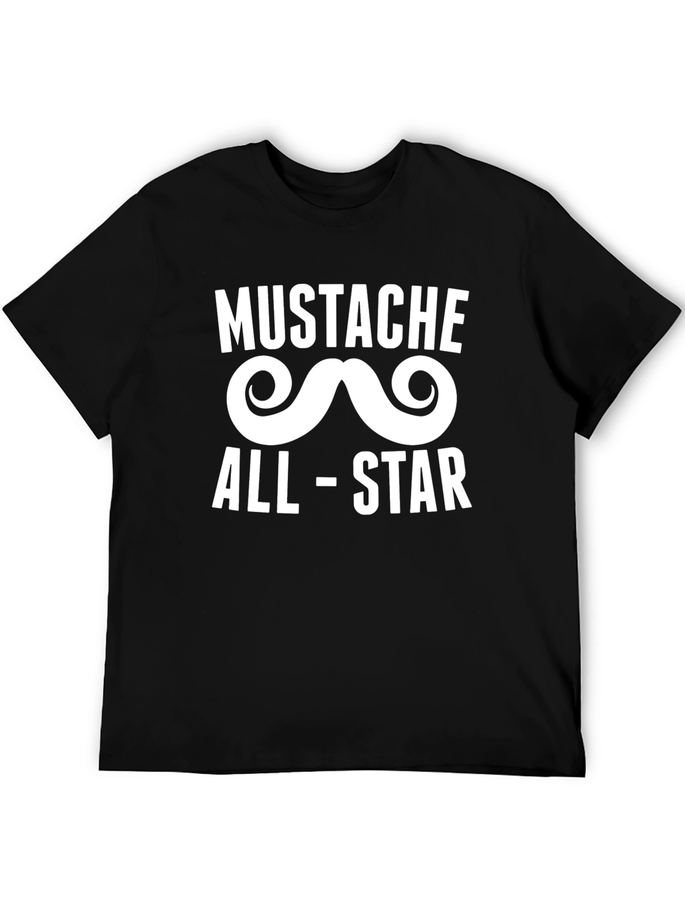 Mustache All-Star Black Graphic Tee