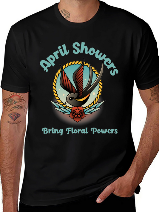 April Showers Floral Powers Graphic T-Shirt