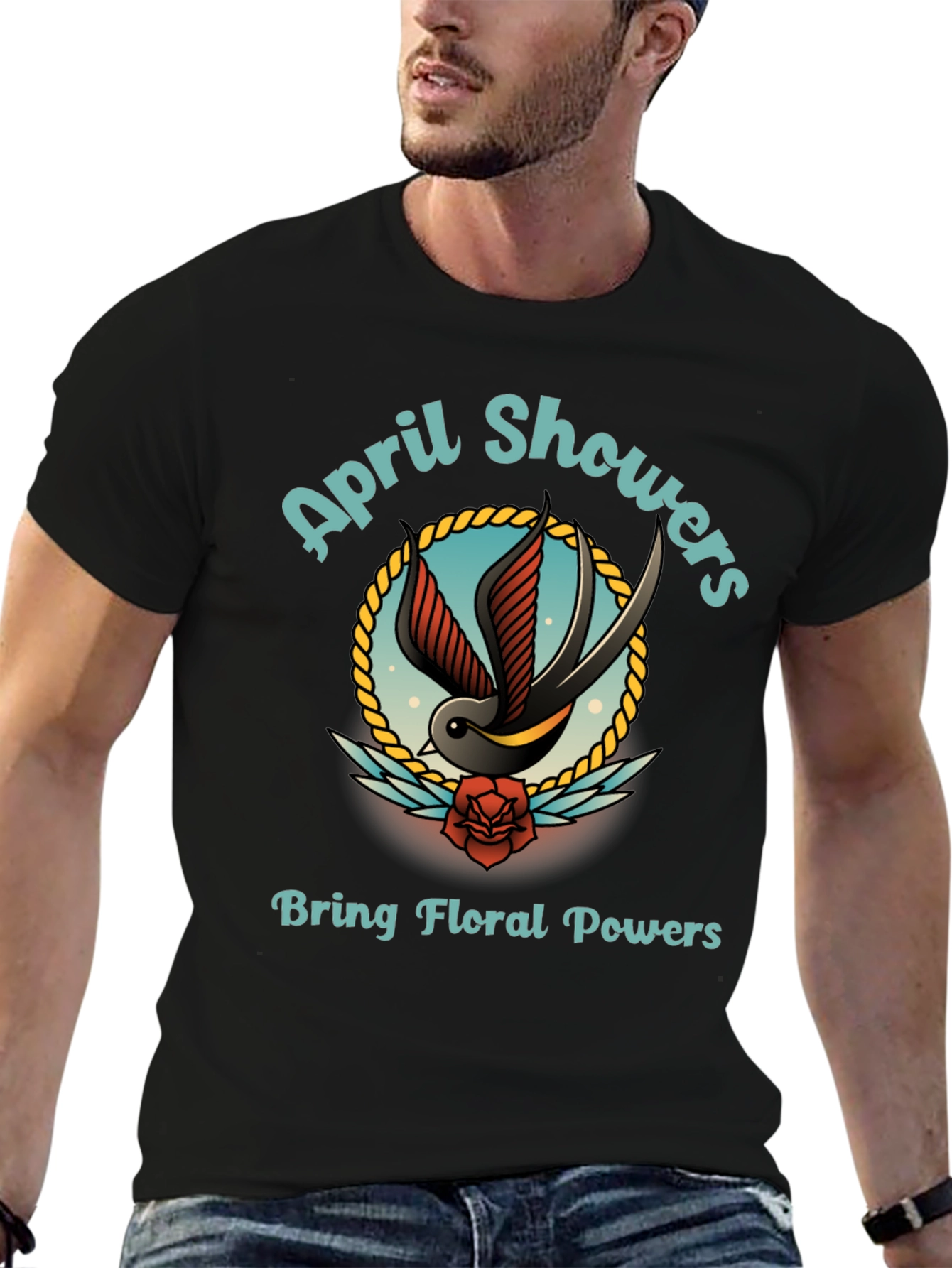 April Showers Floral Powers Graphic T-Shirt