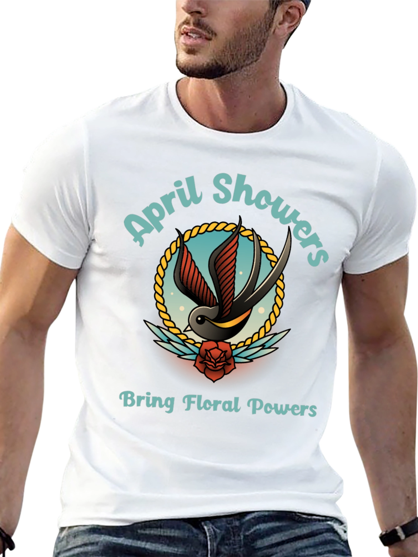April Showers Floral Powers Graphic T-Shirt