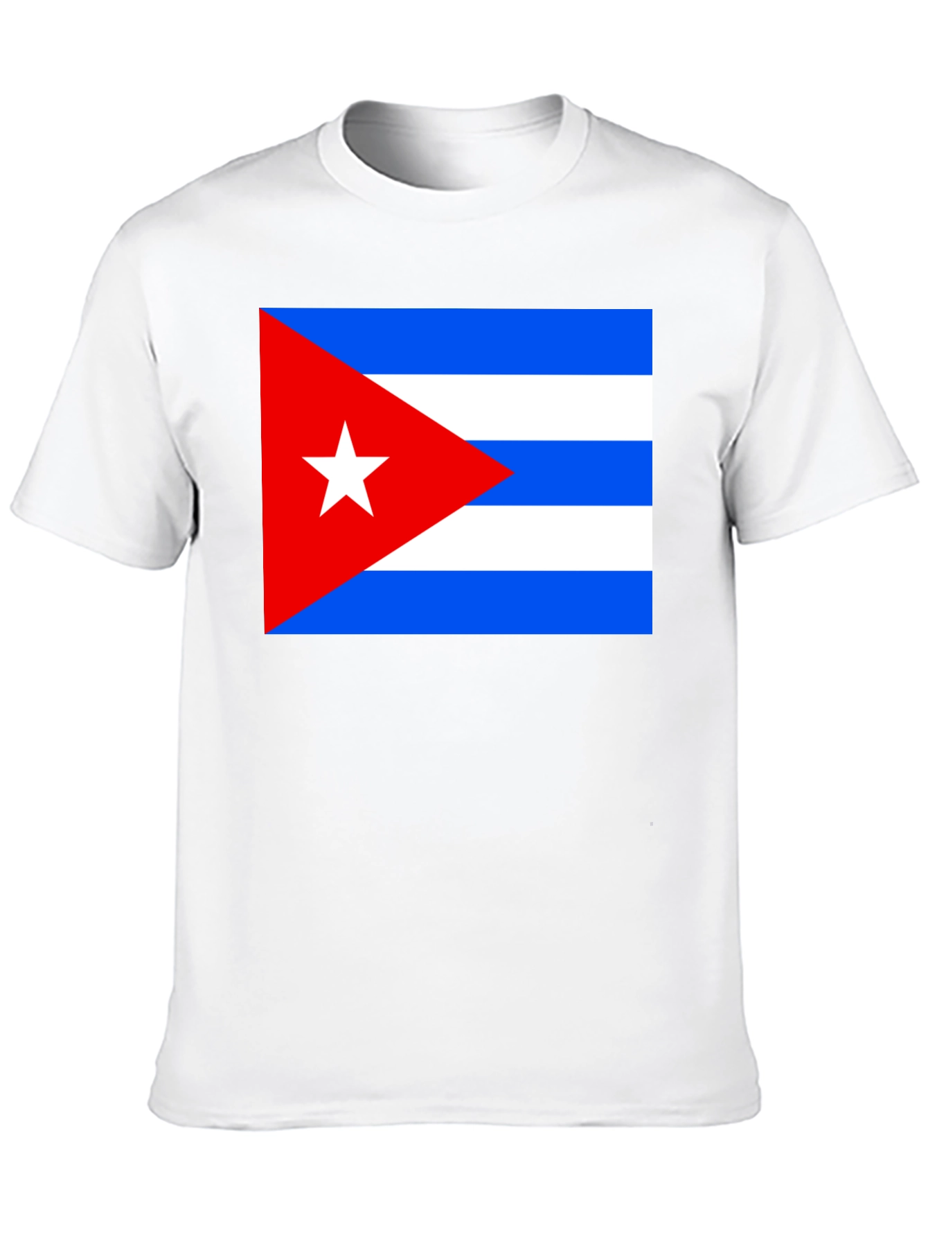 Cuba Flag T-Shirt - Black Cotton Tee