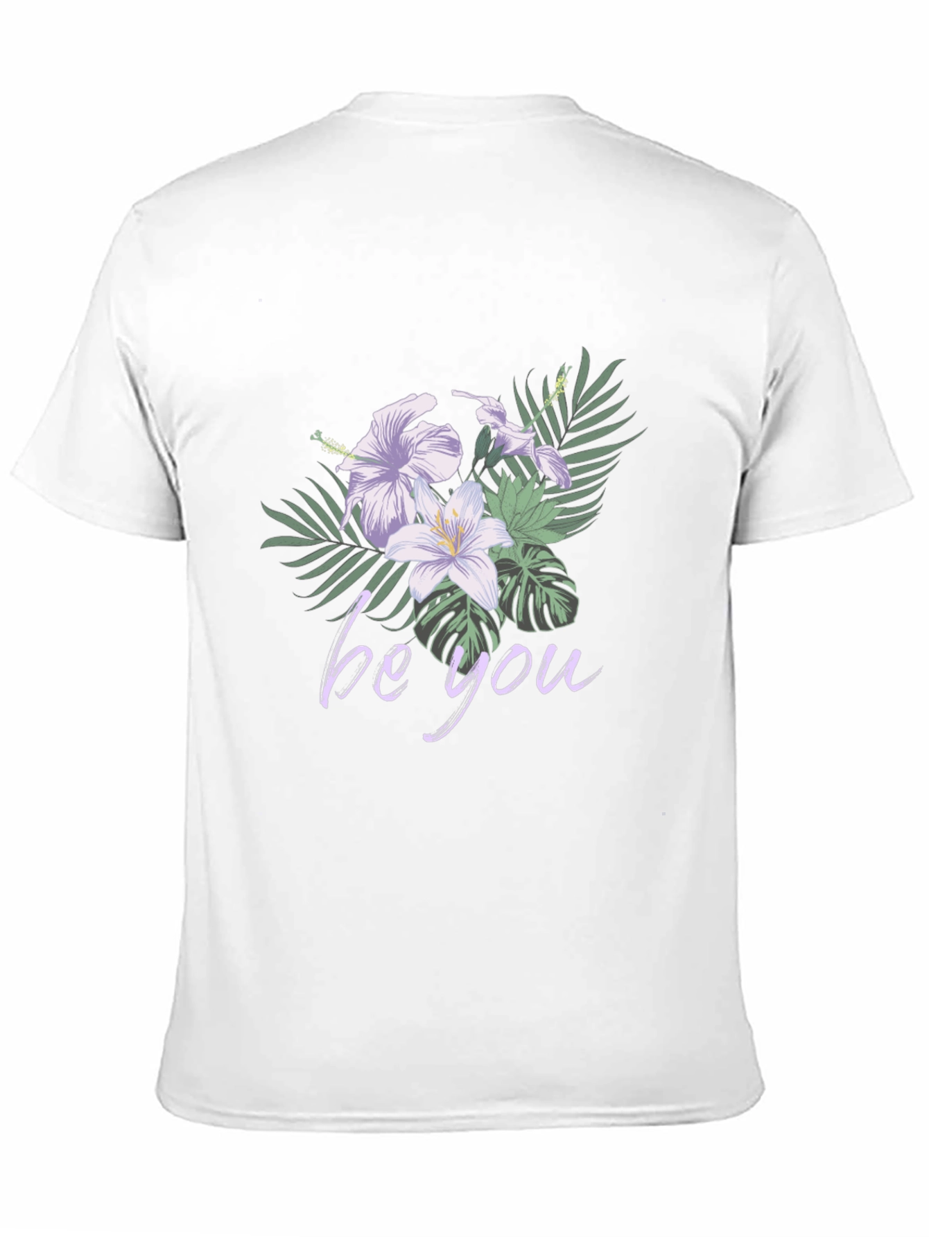 Floral Be You Black Graphic Tee