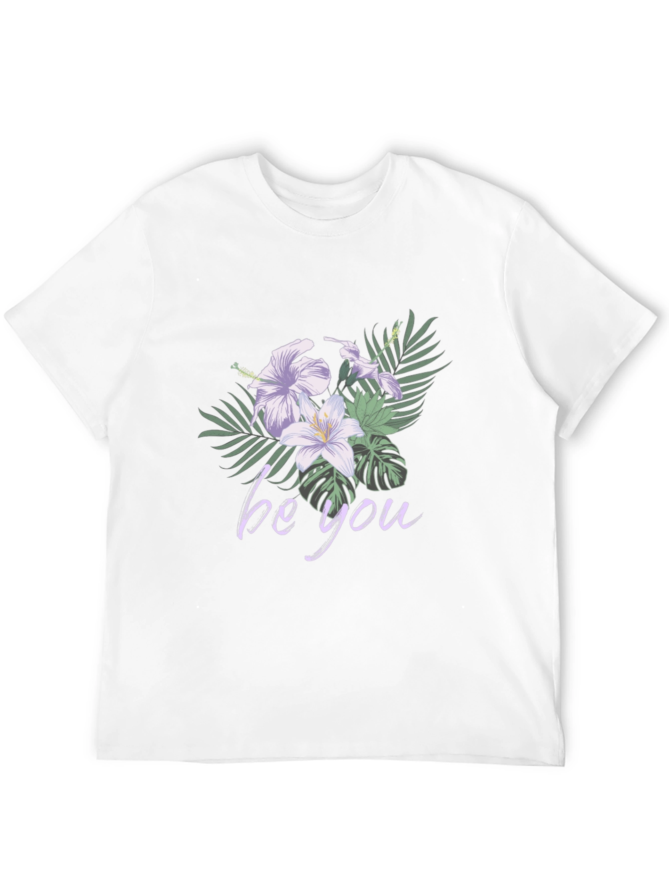 Floral Be You Black Graphic Tee