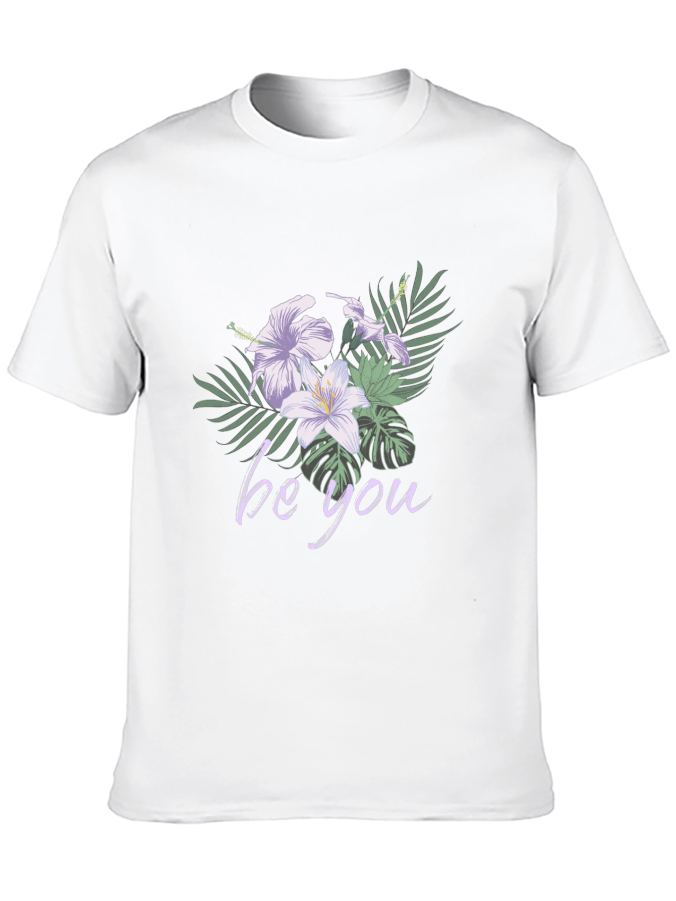 Floral Be You Black Graphic Tee