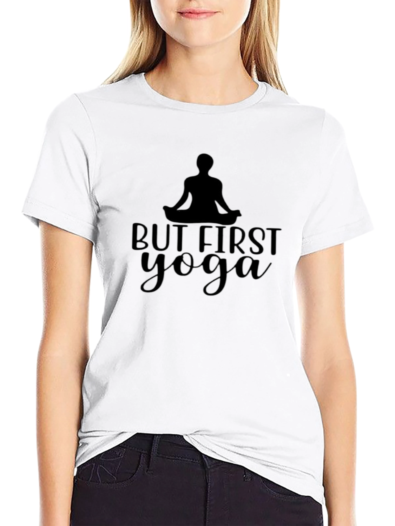 But First Yoga Graphic Tee - Relaxed Fit