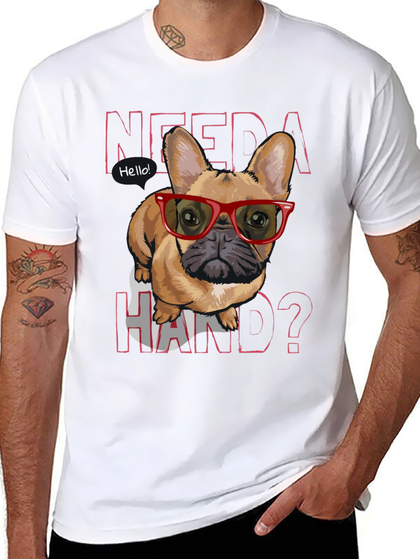 Need a Hand? Bulldog Tee