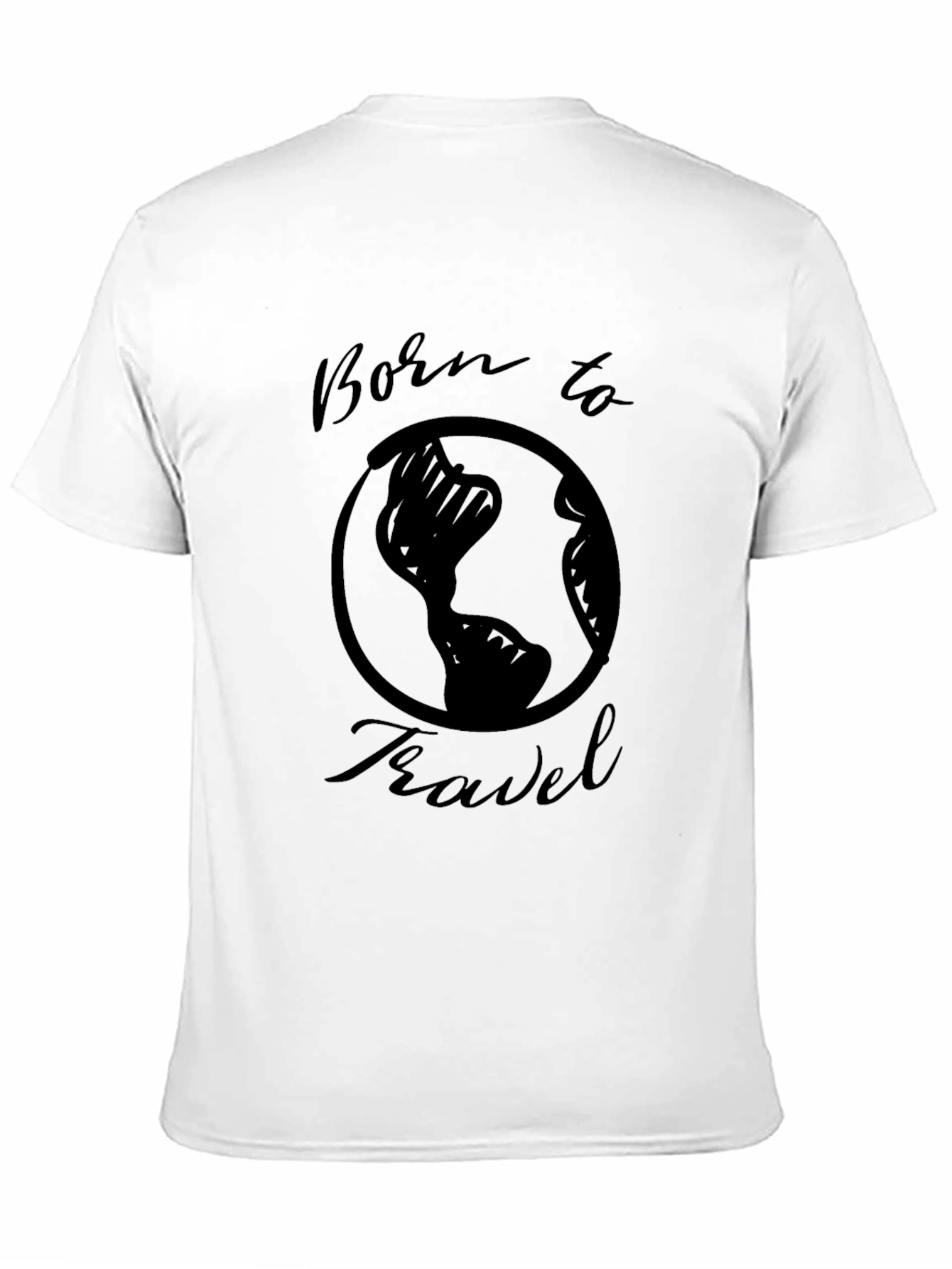 Born to Travel Graphic Tee - Black