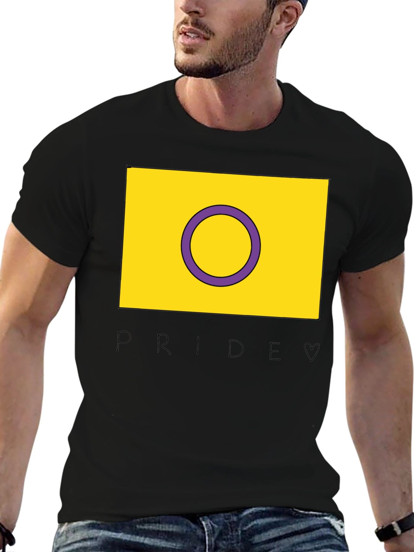 Intersex Pride T-Shirt - Black LGBTQ+ Tee