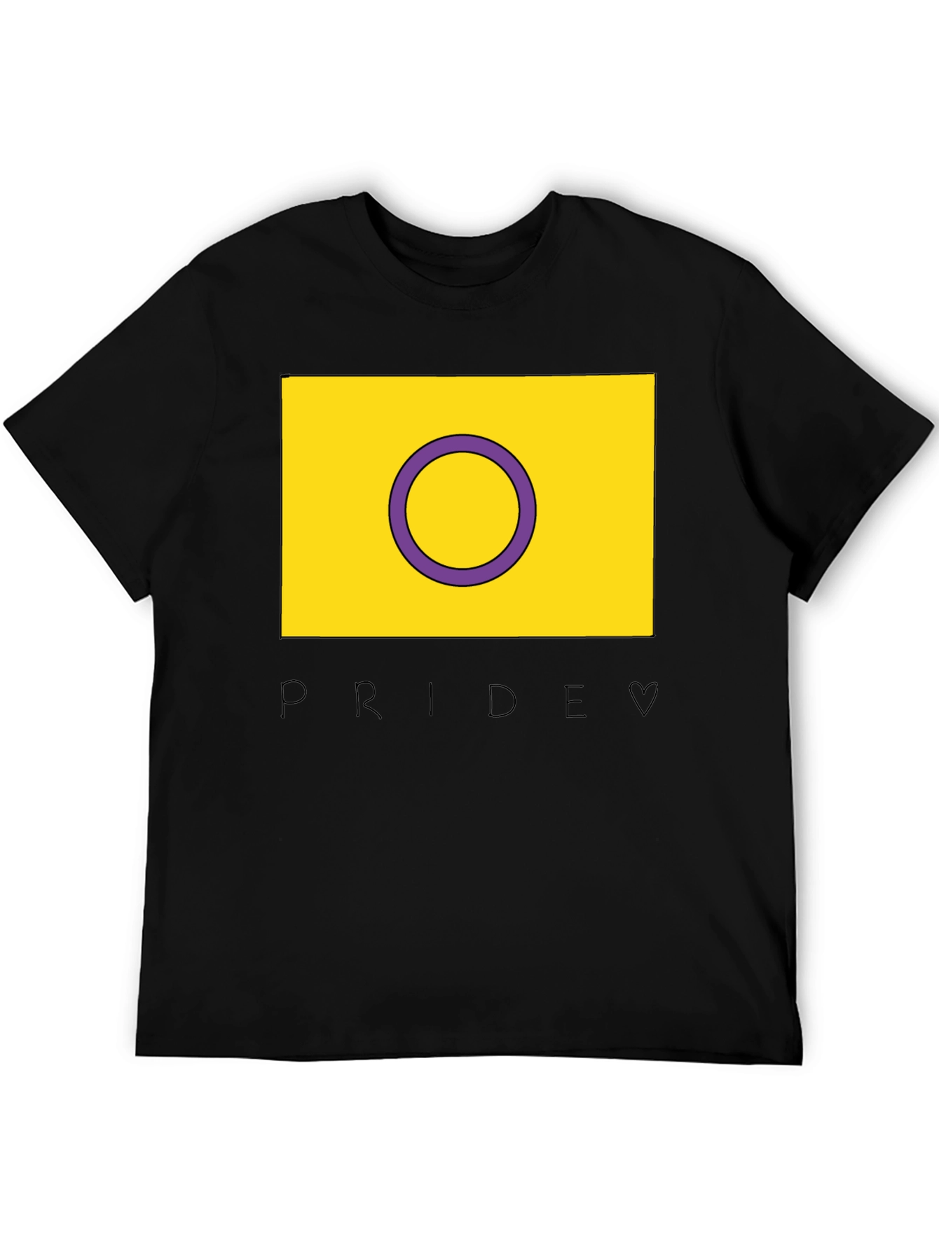 Intersex Pride T-Shirt - Black LGBTQ+ Tee