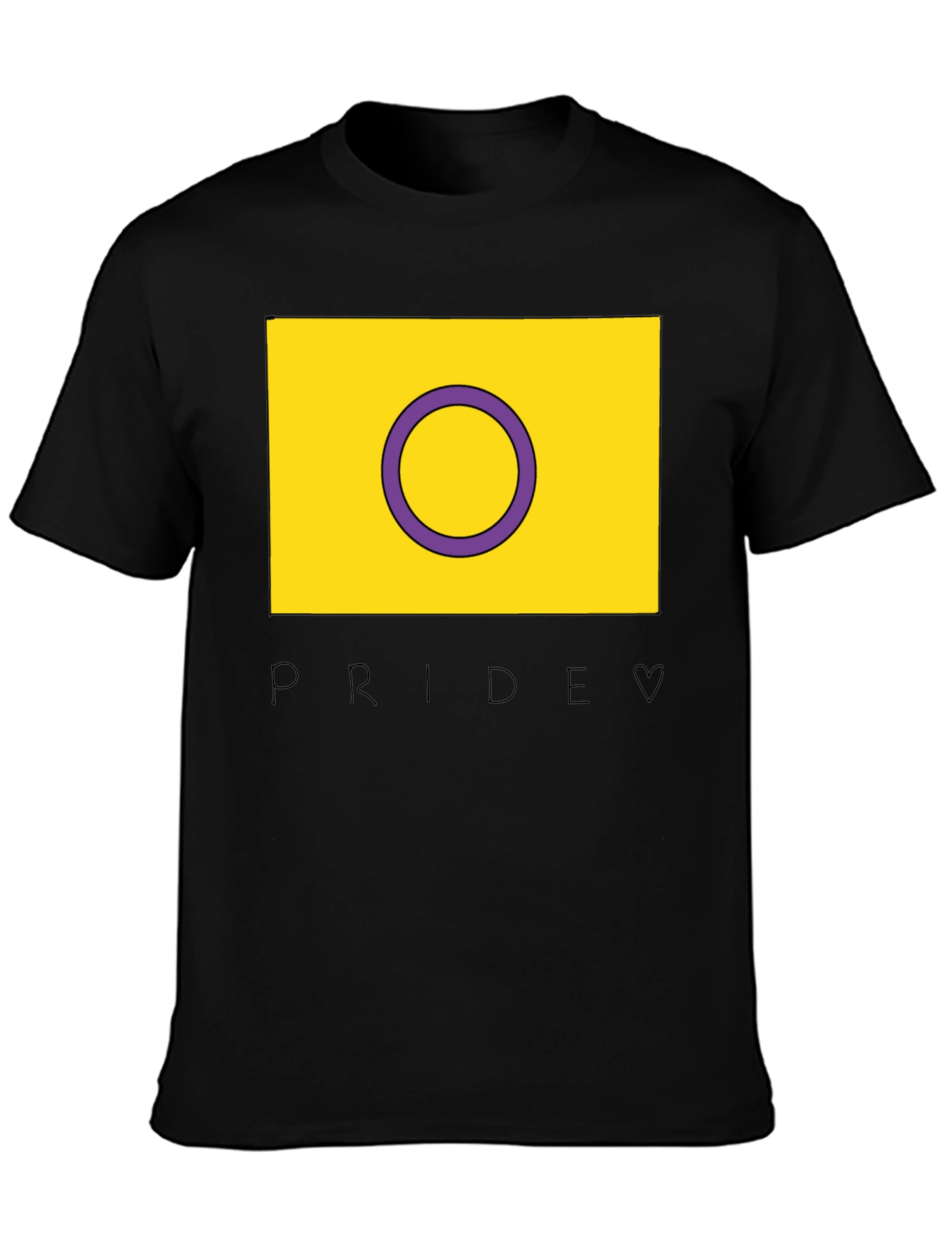 Intersex Pride T-Shirt - Black LGBTQ+ Tee