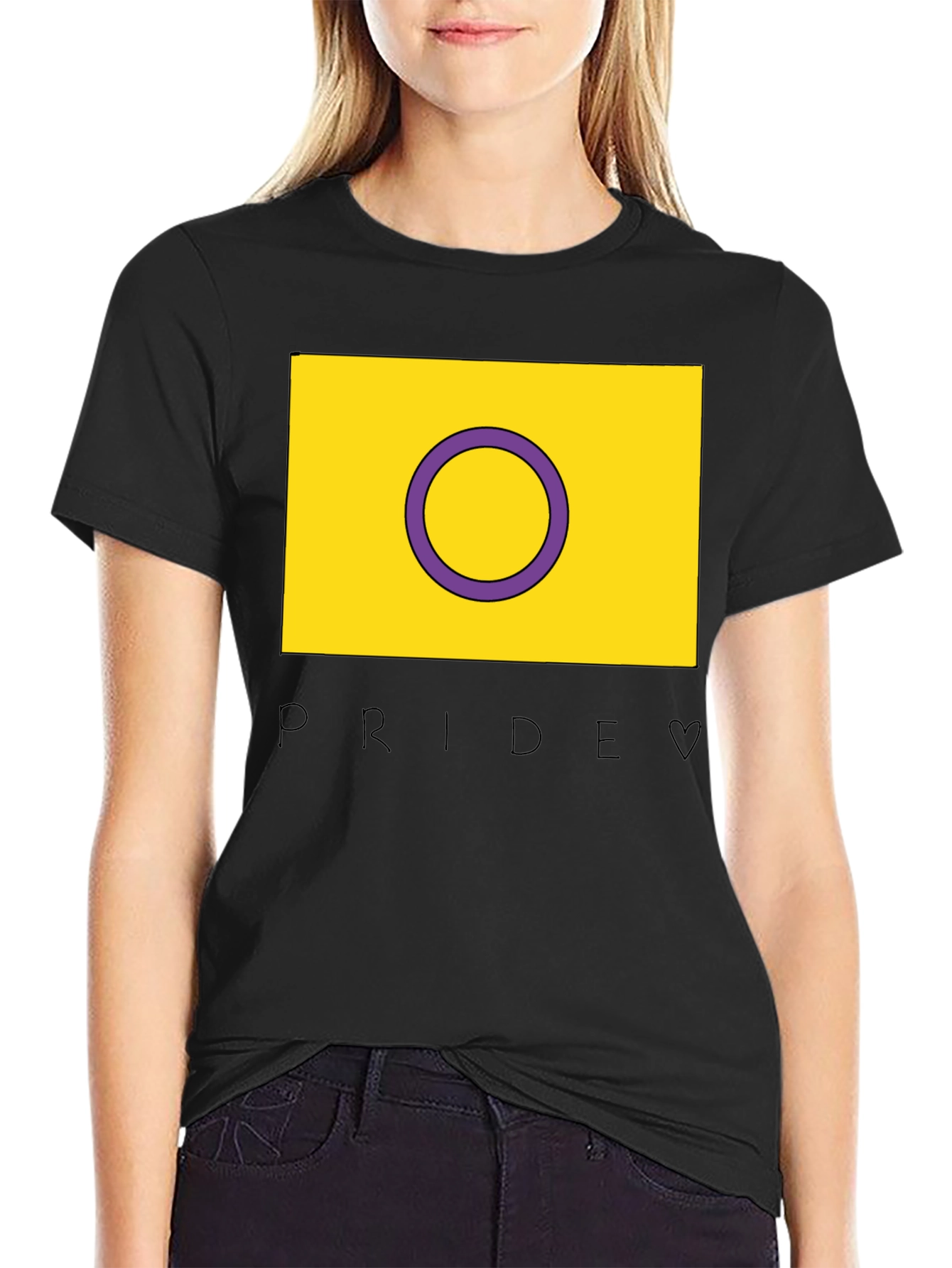 Intersex Pride T-Shirt - Black LGBTQ+ Tee