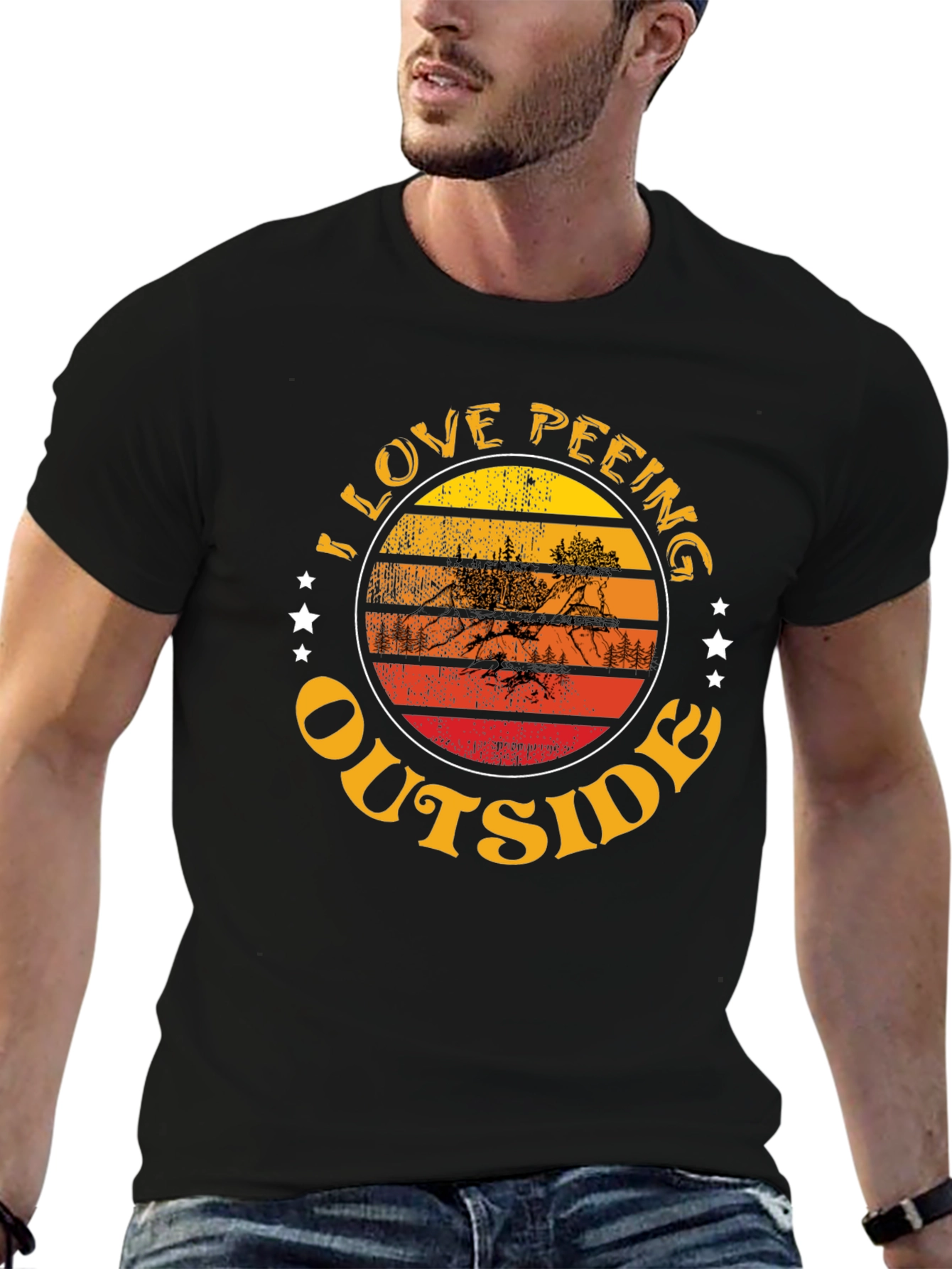 I Love Peeing Outside Graphic Tee