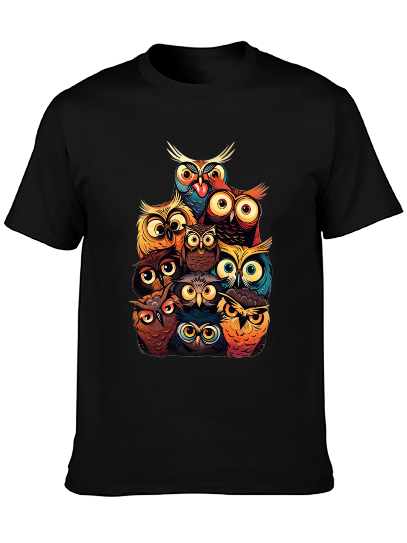Whimsical Owl T-Shirt - Unique Bird Lover Tee