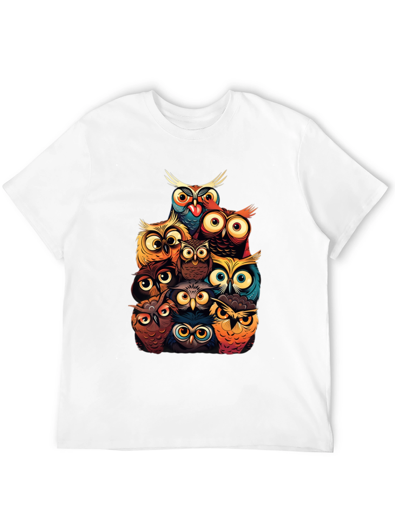 Whimsical Owl T-Shirt - Unique Bird Lover Tee