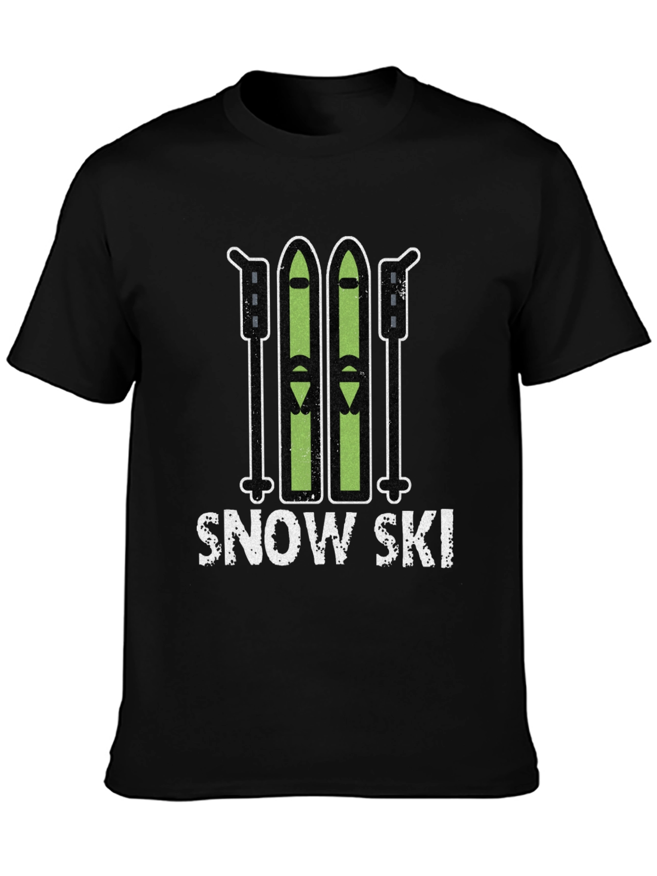 Snow Ski Graphic Tee - Winter Sports T-Shirt
