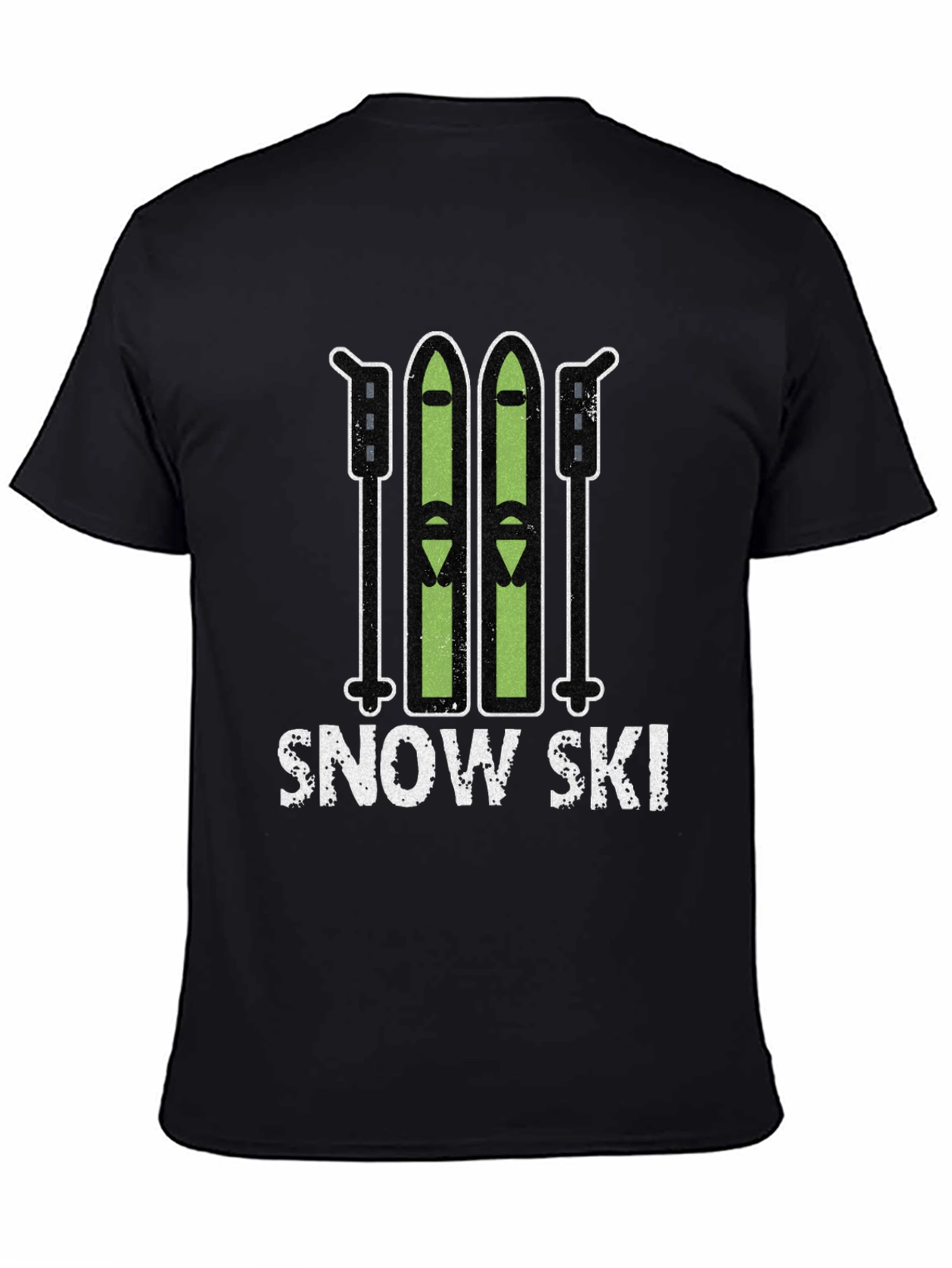 Snow Ski Graphic Tee - Winter Sports T-Shirt