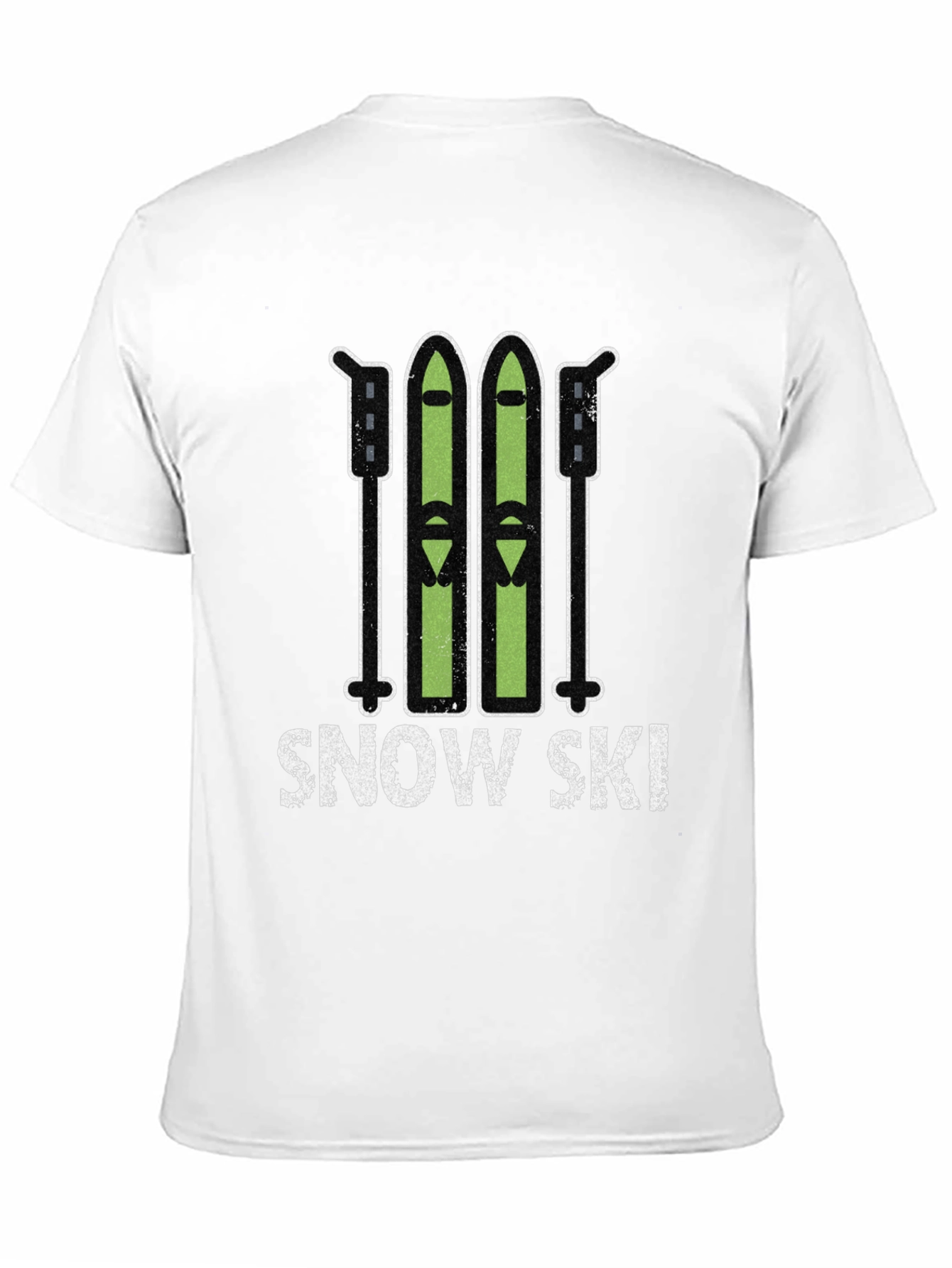 Snow Ski Graphic Tee - Winter Sports T-Shirt